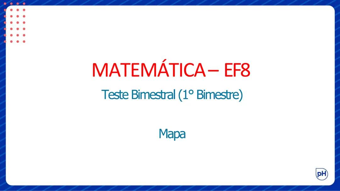 Teste de matemática