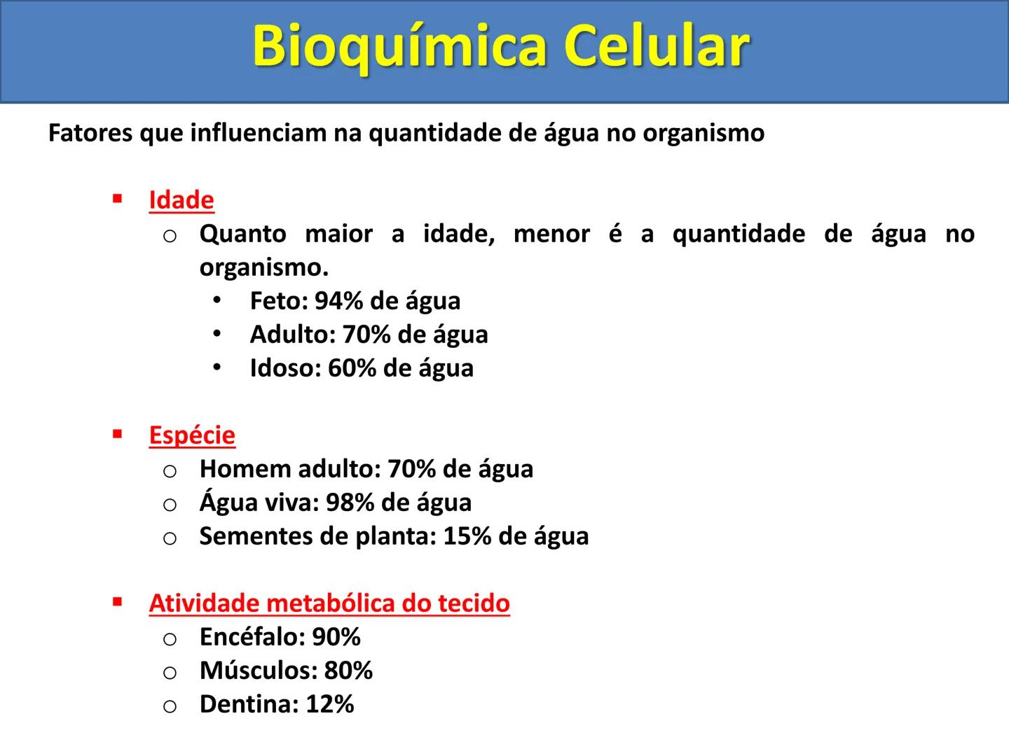 # Bioquímica Celular (Aulas 3, 4 e 5) # Bioquímica Celular
1) Introdução
A bioquímica celular é o ramo da biologia que estuda a composição