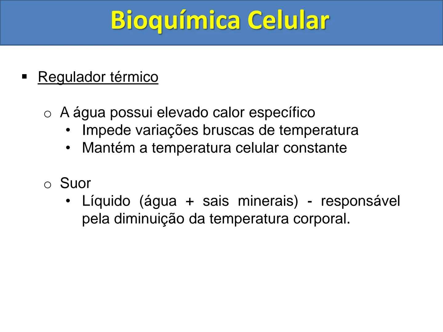 # Bioquímica Celular (Aulas 3, 4 e 5) # Bioquímica Celular
1) Introdução
A bioquímica celular é o ramo da biologia que estuda a composição