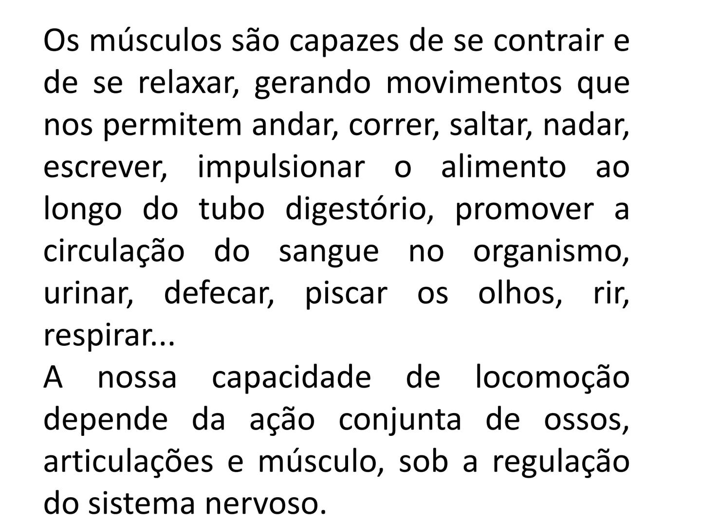 --- OCR Start ---
Conteúdos a serem estudados neste
ano.
• Sistema Muscular
• Componentes da Aptidão Física Relacionada à Saúde
• Sistema Ca