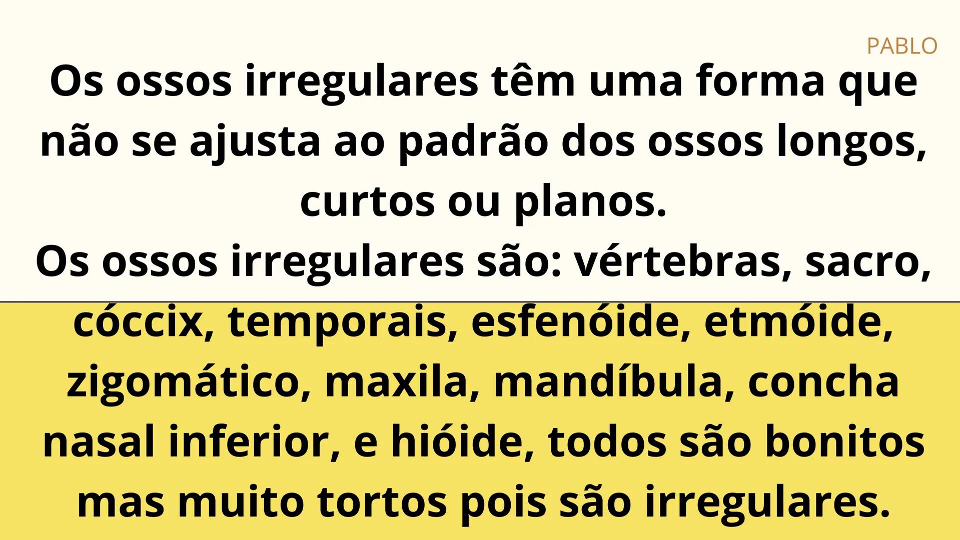 # SISTEMA
ESQUELÉTICO
2º ANO A - ENFERMAGEM
PLÁCIDO LUIZ; MARIA LUIZA; PABLO WEYNE;
LUIZ EDUARDO; PEDRO BATISTA. # INTRODUÇÃO:
O esquelet
