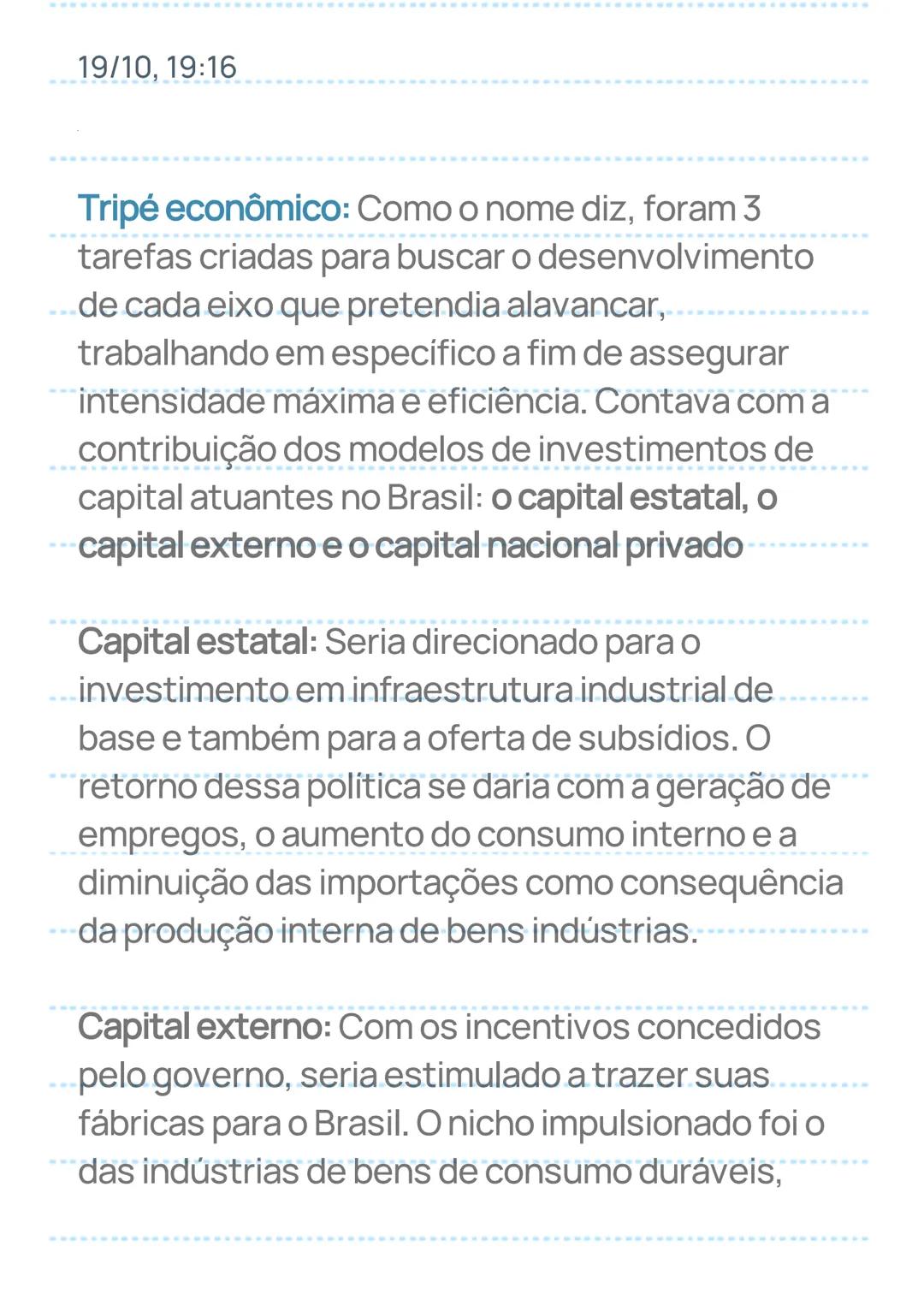 19/10, 19:16
GOVERNO JUSCELINO KUBITSCHEK
Contexto histórico: Getúlio Vargas devido a crise
se suicidou em 1954, levando ao poder seu
vice