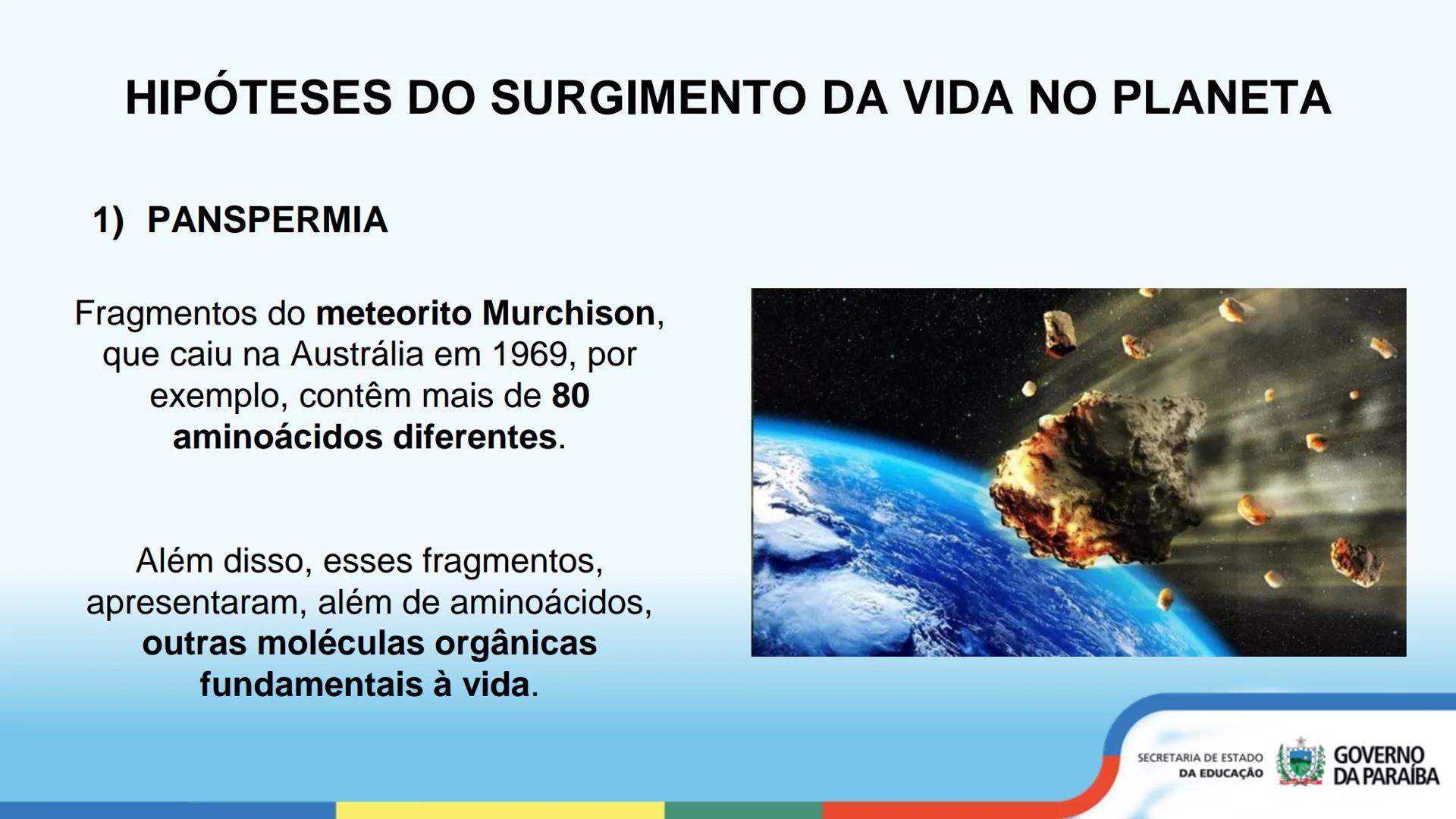 A TERRA PRIMITIVA E A
ORIGEM DA VIDA
1ª Série
Cidadá
ESCOLA Escola
CIDADA Integral
SECRETARIA DE ESTADO
DA EDUCAÇÃO
GOVERNO
DA PARAÍBA OBJET