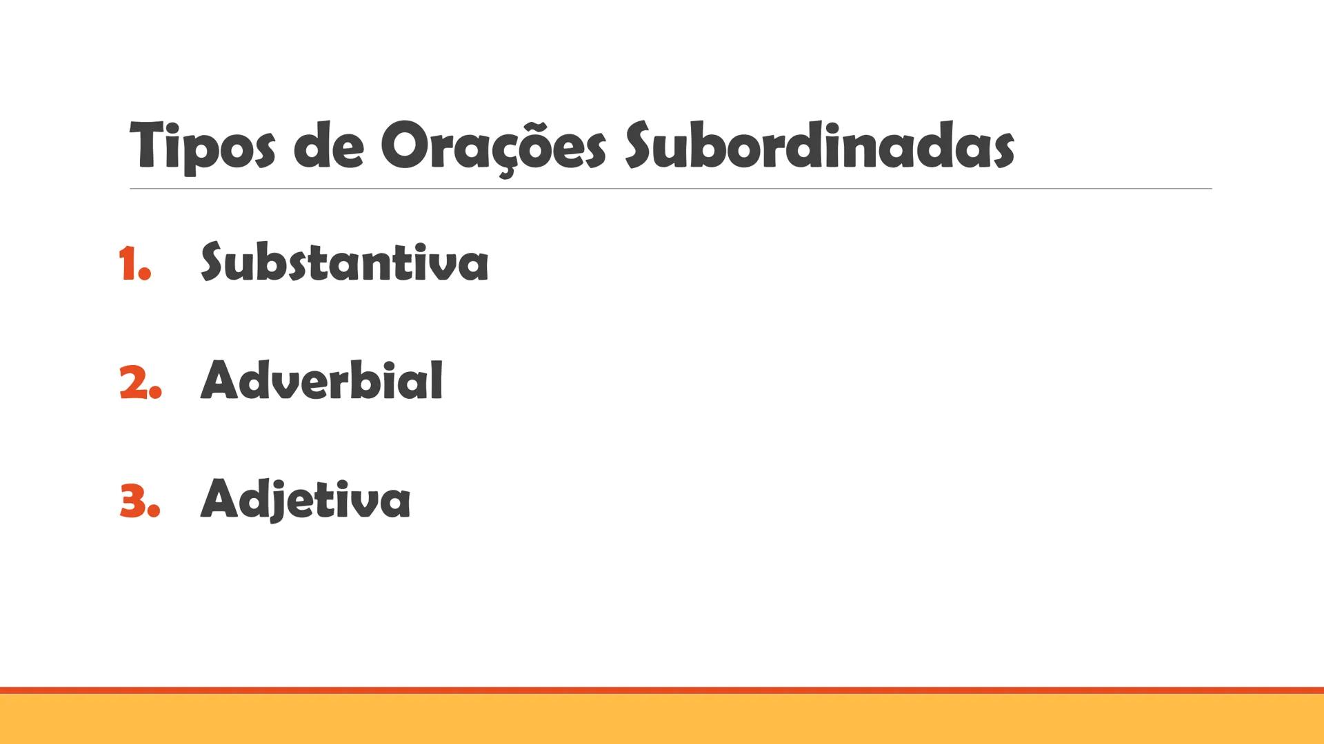 # Oração Subordinada
Substantiva
PROFESSOR WEMERSON OLIVEIRA Relembrando...
# Período Composto por Coordenação
Estudei, fiz a prova e tire