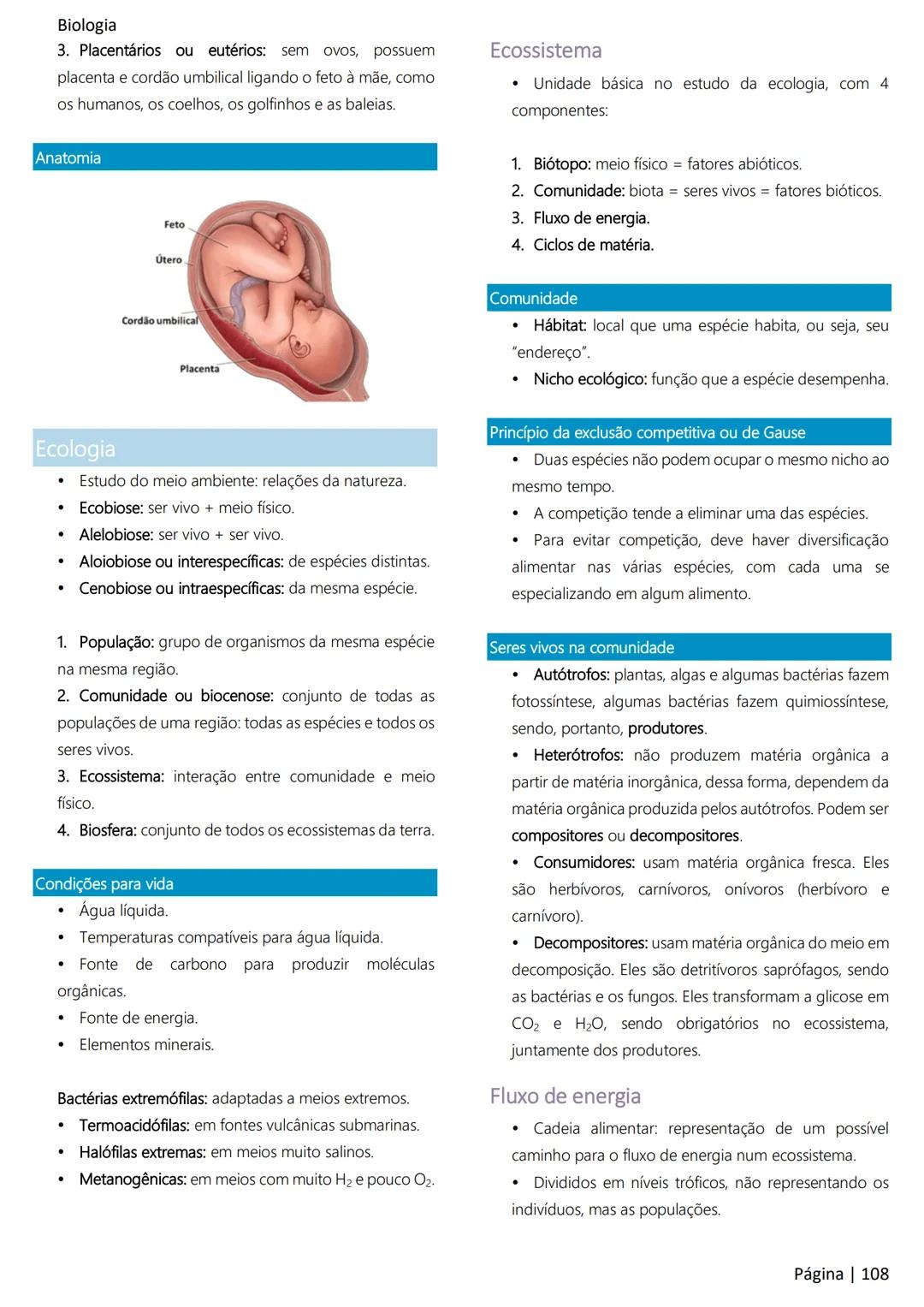 Biologia
Ácidos nucleicos
20
Sumário
RNA..
21
Introdução à biologia.
5
Ribossomos
22
Composição química.
.5
Engenharia genética.
22
Organiza