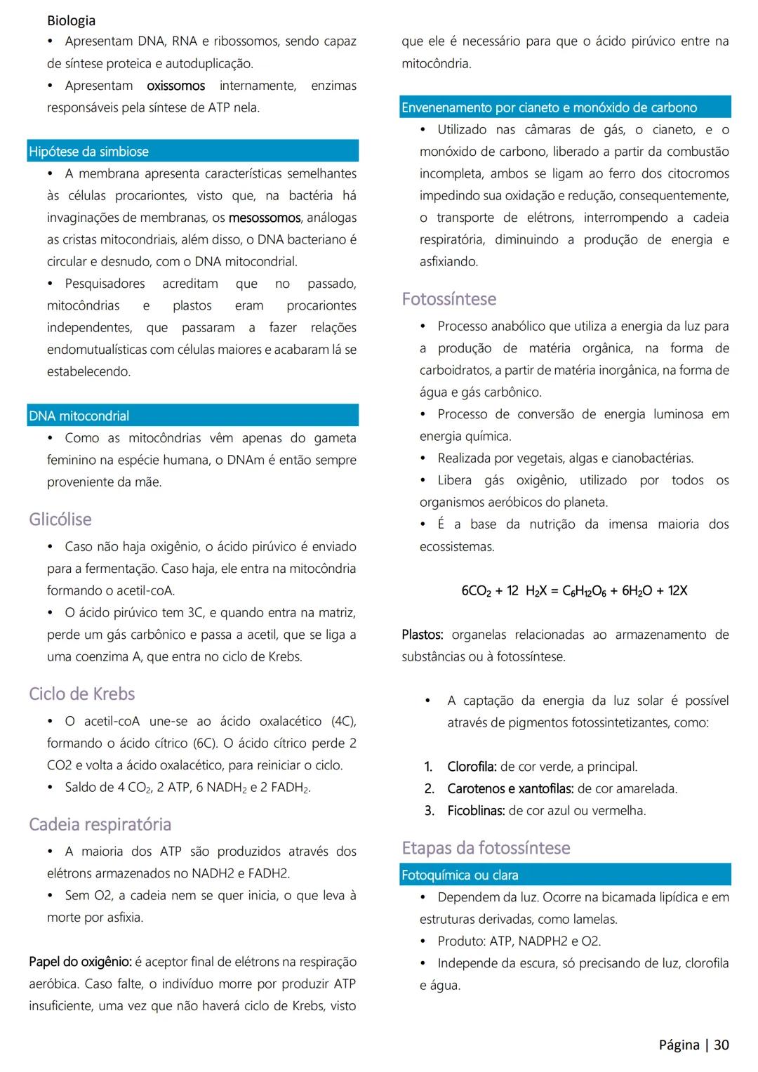 Biologia
Ácidos nucleicos
20
Sumário
RNA..
21
Introdução à biologia.
5
Ribossomos
22
Composição química.
.5
Engenharia genética.
22
Organiza