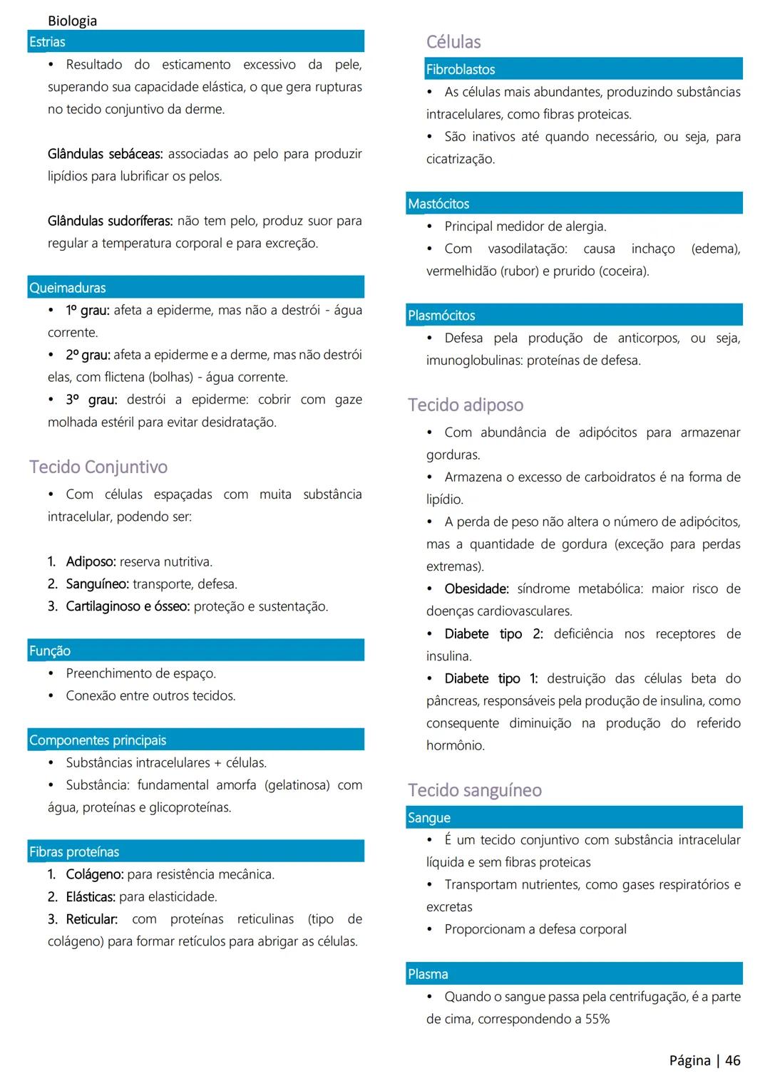 Biologia
Ácidos nucleicos
20
Sumário
RNA..
21
Introdução à biologia.
5
Ribossomos
22
Composição química.
.5
Engenharia genética.
22
Organiza