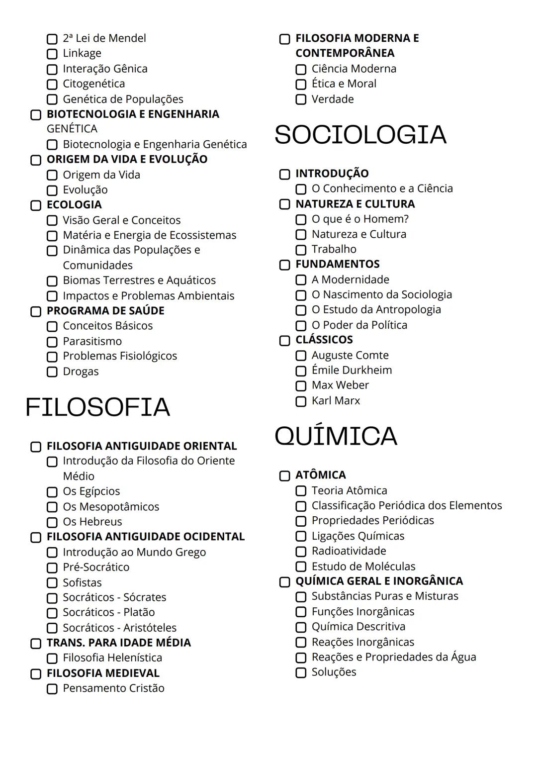 CHECK LIST
ENEM 2025
HISTÓRIA
INTRODUÇÃO
Linha do tempo
PRÉ-HISTÓRIA
Pré-História
IDADE ANTIGA
Antiguidade Oriental
Antiguidade Clássica - G