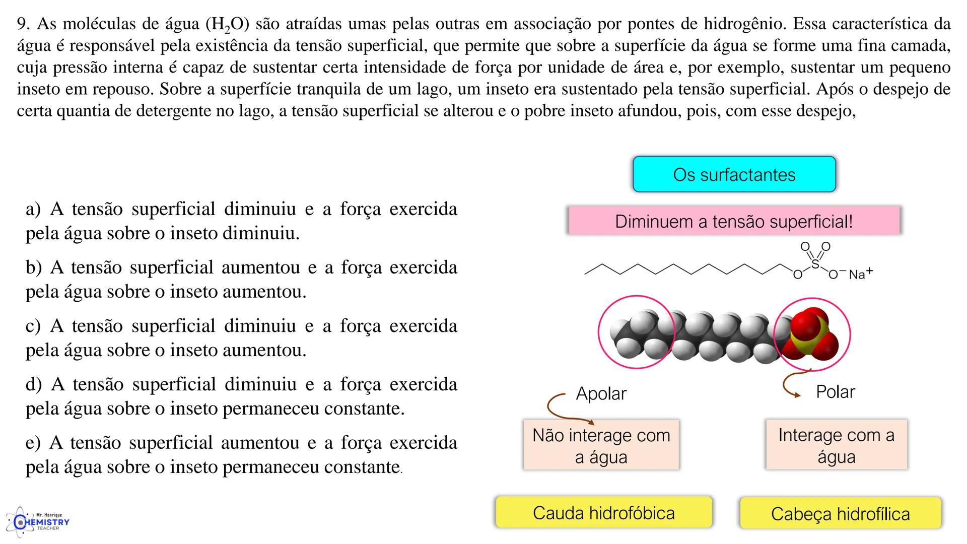# Química/ 9º ano
# GEOMETRIA MOLECULAR E
# POLARIDADE
# Profº Henrique
Mr. Henrique
CHEMISTRY
TEACHER # O que é Geometria molecular?
De