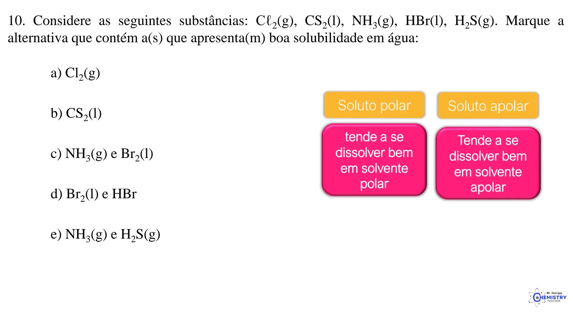 # Química/ 9º ano
# GEOMETRIA MOLECULAR E
# POLARIDADE
# Profº Henrique
Mr. Henrique
CHEMISTRY
TEACHER # O que é Geometria molecular?
De