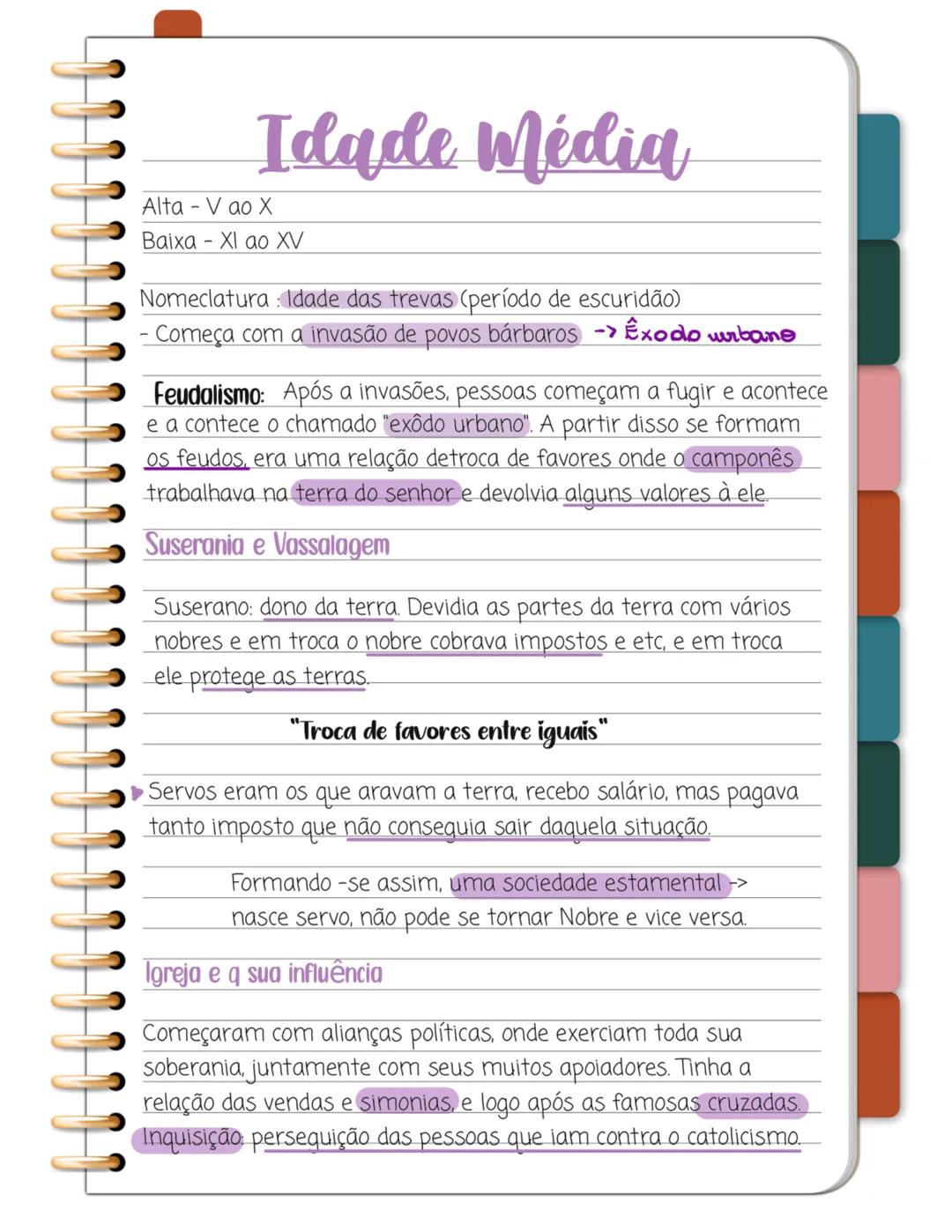 # Idade Média
Alta - V ao X
Baixa - XI ao XV
Nomeclatura: Idade das trevas (período de escuridão)
Começa com a invasão de povos bárbaros