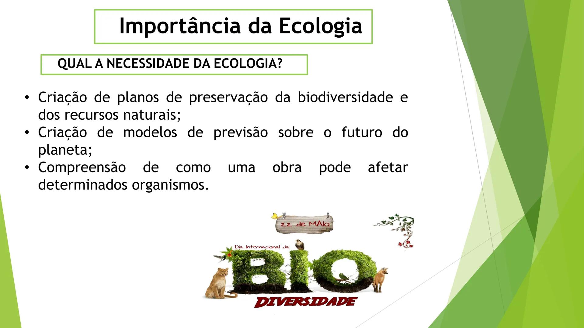 INSTITUTO FEDERAL DE
EDUCAÇÃO, CIÊNCIA E TECNOLOGIA
PARAÍBA
Campus Santa Rita
Fundamentos
de Ecologia
PROFA. FABIANA BEZERRA MARINHO • Vem d