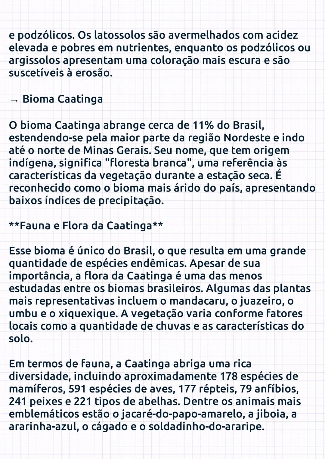 18/04/2025 17:09
Biomas Brasileiros
Os biomas brasileiros são agrupamentos de ecossistemas
que apresentam características distintas, influen