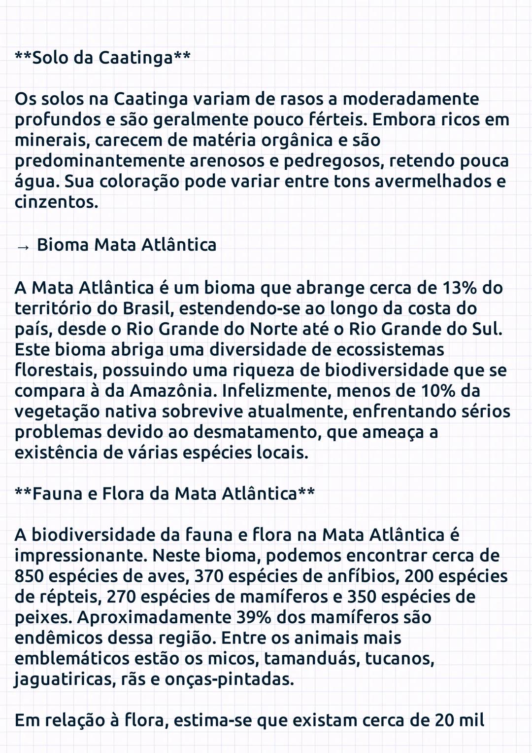 18/04/2025 17:09
Biomas Brasileiros
Os biomas brasileiros são agrupamentos de ecossistemas
que apresentam características distintas, influen
