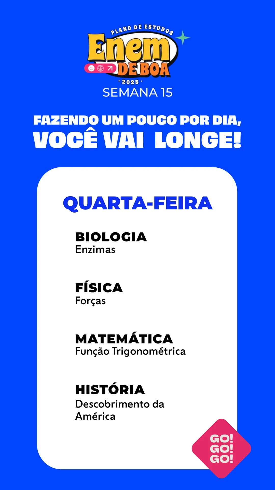 # PLANO DE ESTUDOS
# Enem
😊🌍↗️ **DE BOA**
• 2025 •
# QueroBolsa QUEM
SOMOS?
Quero Bolsa
Conectamos quem quer
aprender a quem é especia