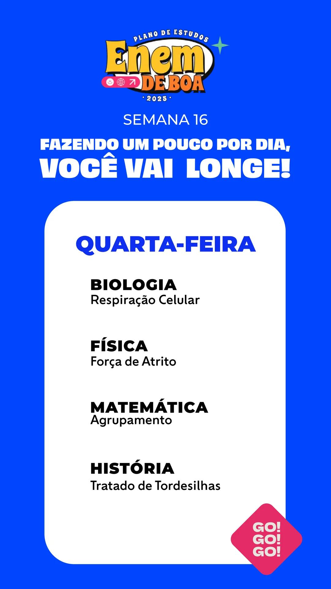 # PLANO DE ESTUDOS
# Enem
😊🌍↗️ **DE BOA**
• 2025 •
# QueroBolsa QUEM
SOMOS?
Quero Bolsa
Conectamos quem quer
aprender a quem é especia