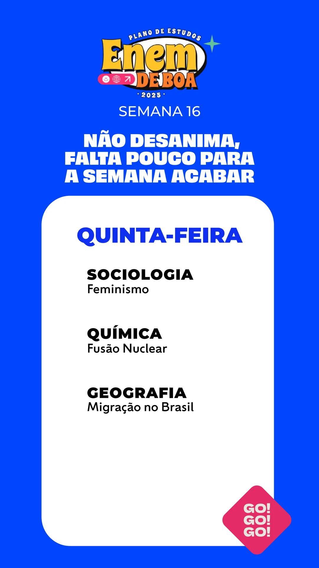 # PLANO DE ESTUDOS
# Enem
😊🌍↗️ **DE BOA**
• 2025 •
# QueroBolsa QUEM
SOMOS?
Quero Bolsa
Conectamos quem quer
aprender a quem é especia