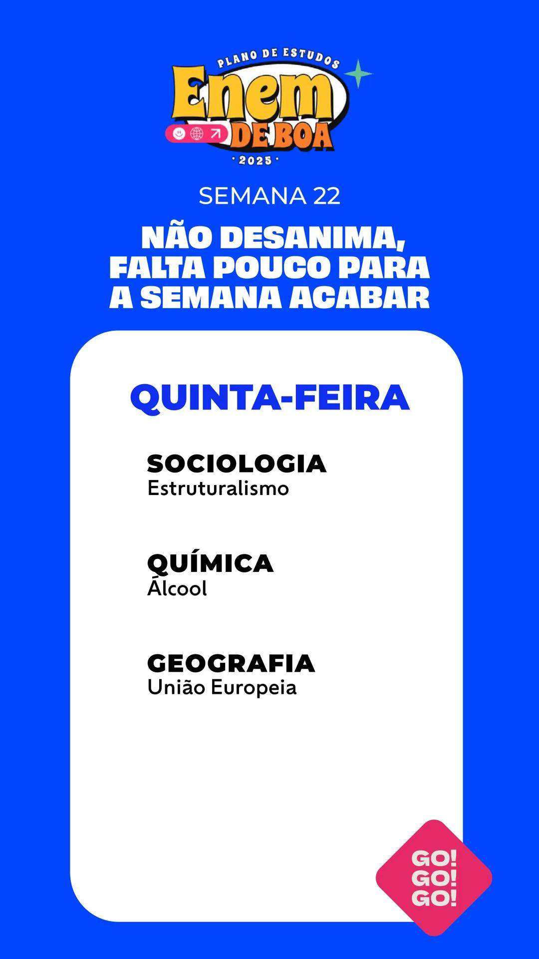 # PLANO DE ESTUDOS
# Enem
😊🌍↗️ **DE BOA**
• 2025 •
# QueroBolsa QUEM
SOMOS?
Quero Bolsa
Conectamos quem quer
aprender a quem é especia