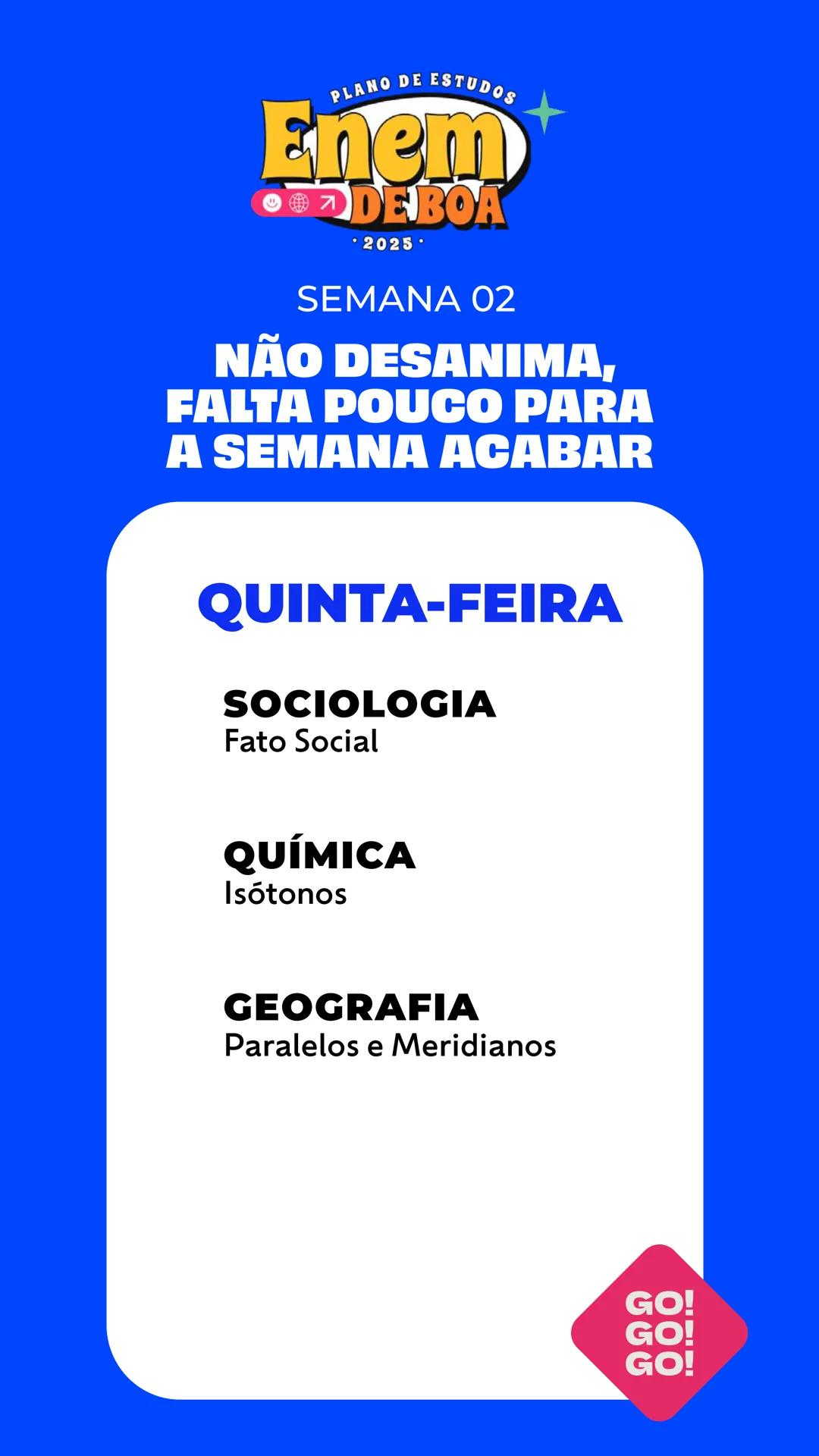 # PLANO DE ESTUDOS
# Enem
😊🌍↗️ **DE BOA**
• 2025 •
# QueroBolsa QUEM
SOMOS?
Quero Bolsa
Conectamos quem quer
aprender a quem é especia