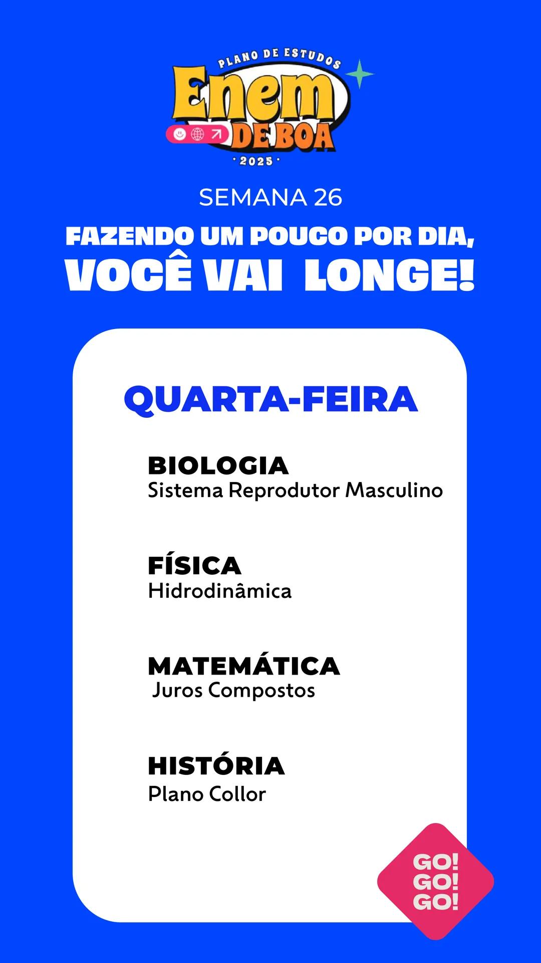 # PLANO DE ESTUDOS
# Enem
😊🌍↗️ **DE BOA**
• 2025 •
# QueroBolsa QUEM
SOMOS?
Quero Bolsa
Conectamos quem quer
aprender a quem é especia