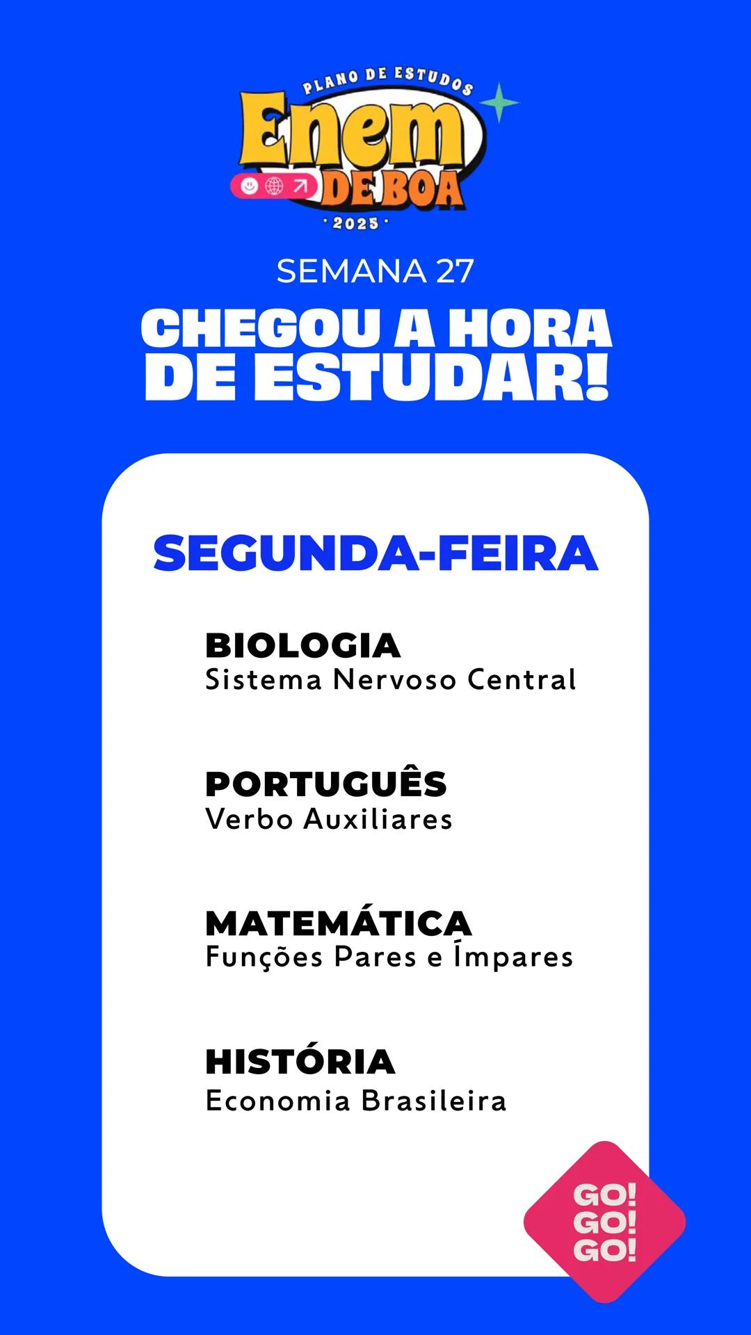 # PLANO DE ESTUDOS
# Enem
😊🌍↗️ **DE BOA**
• 2025 •
# QueroBolsa QUEM
SOMOS?
Quero Bolsa
Conectamos quem quer
aprender a quem é especia