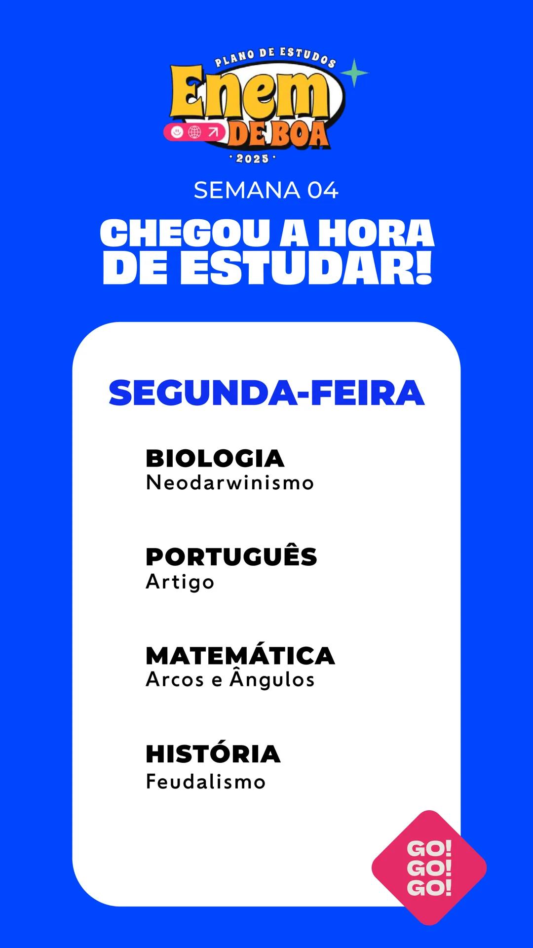 # PLANO DE ESTUDOS
# Enem
😊🌍↗️ **DE BOA**
• 2025 •
# QueroBolsa QUEM
SOMOS?
Quero Bolsa
Conectamos quem quer
aprender a quem é especia