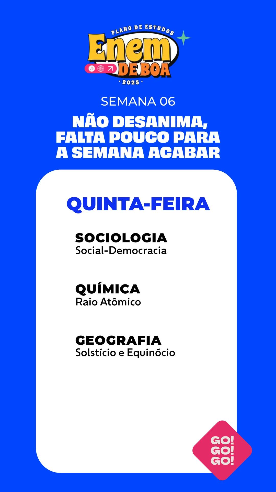 # PLANO DE ESTUDOS
# Enem
😊🌍↗️ **DE BOA**
• 2025 •
# QueroBolsa QUEM
SOMOS?
Quero Bolsa
Conectamos quem quer
aprender a quem é especia