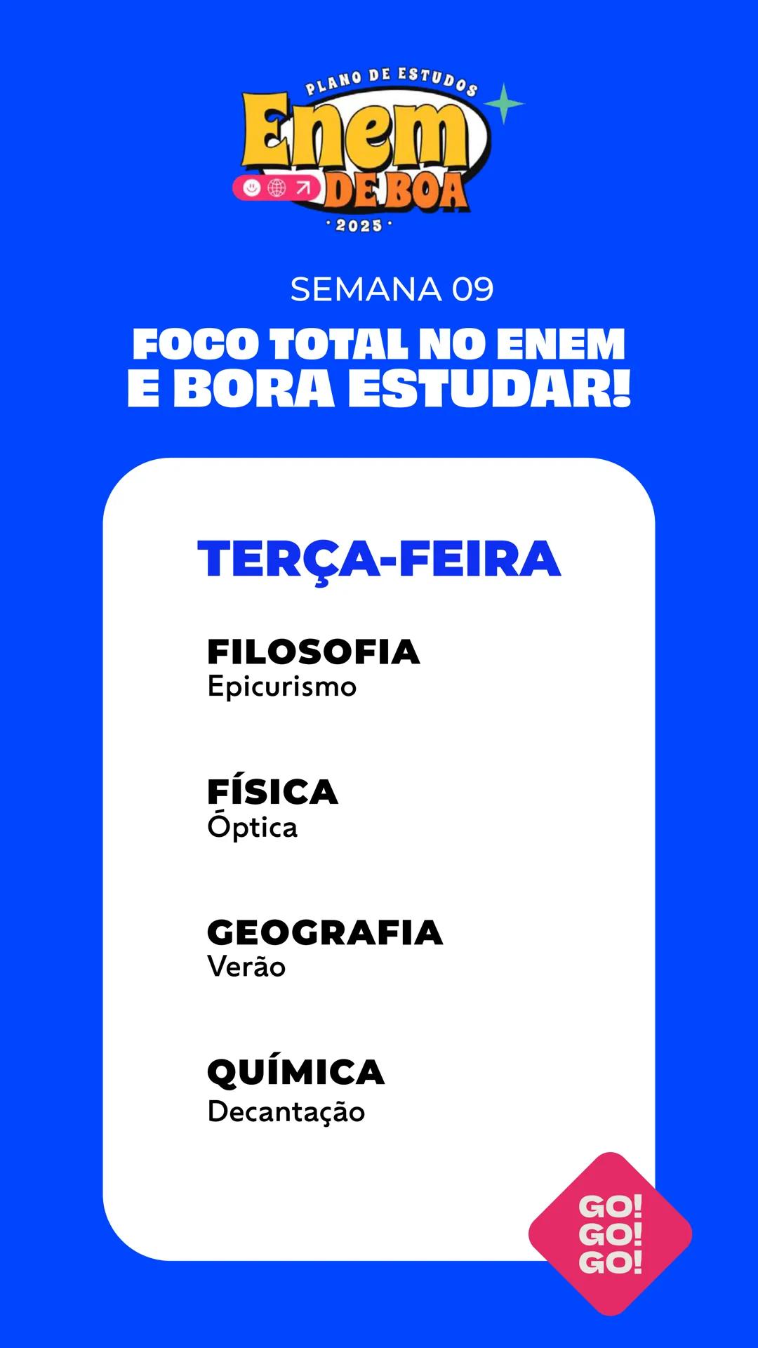 # PLANO DE ESTUDOS
# Enem
😊🌍↗️ **DE BOA**
• 2025 •
# QueroBolsa QUEM
SOMOS?
Quero Bolsa
Conectamos quem quer
aprender a quem é especia