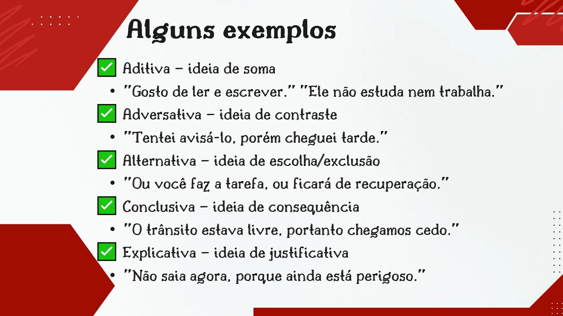# CENTRO EDUCA MAIS COELHO NETO
## AULA DE LÍNGUA PORTUGUESA
# CONJUNÇÕES
Professora: Danielly # O que são Conjunções?
São palavras que l