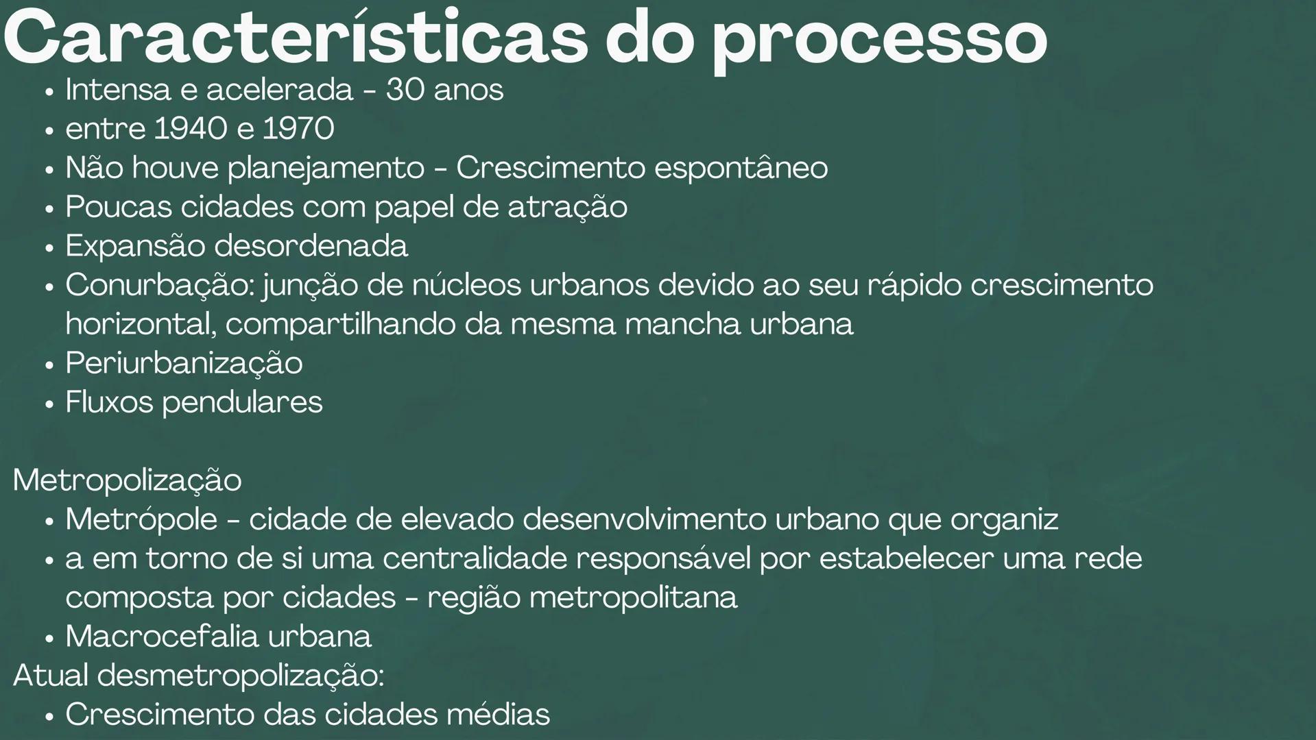 # URBANIZAÇÃO
E SUAS CONSEQUÊNCIAS # O que é urbanização?
- Processo de crescimento das cidades em relação ao campo
Como ocorre?
- Atrav