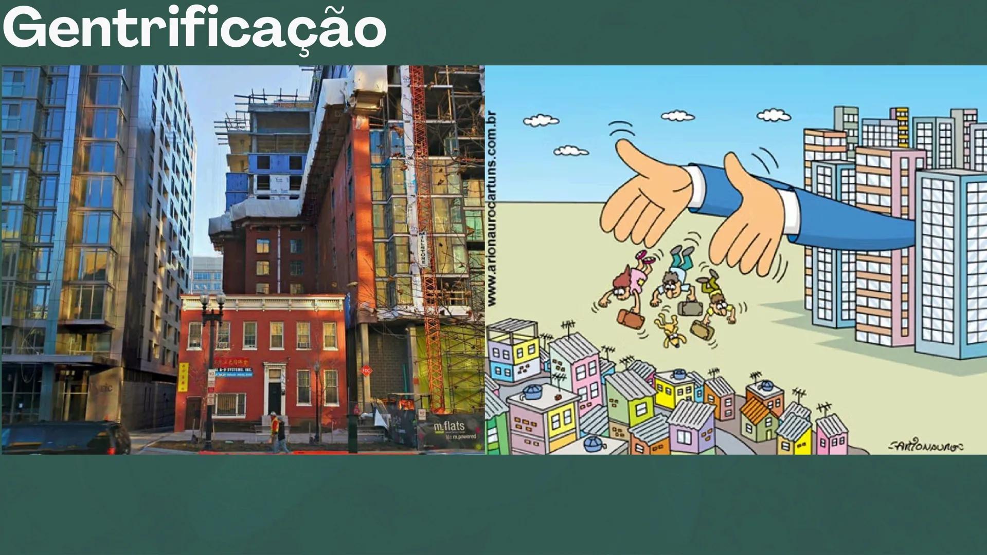 # URBANIZAÇÃO
E SUAS CONSEQUÊNCIAS O que é urbanização?
• Processo de crescimento das
cidades em relação ao campo
Como ocorre?
• Através da