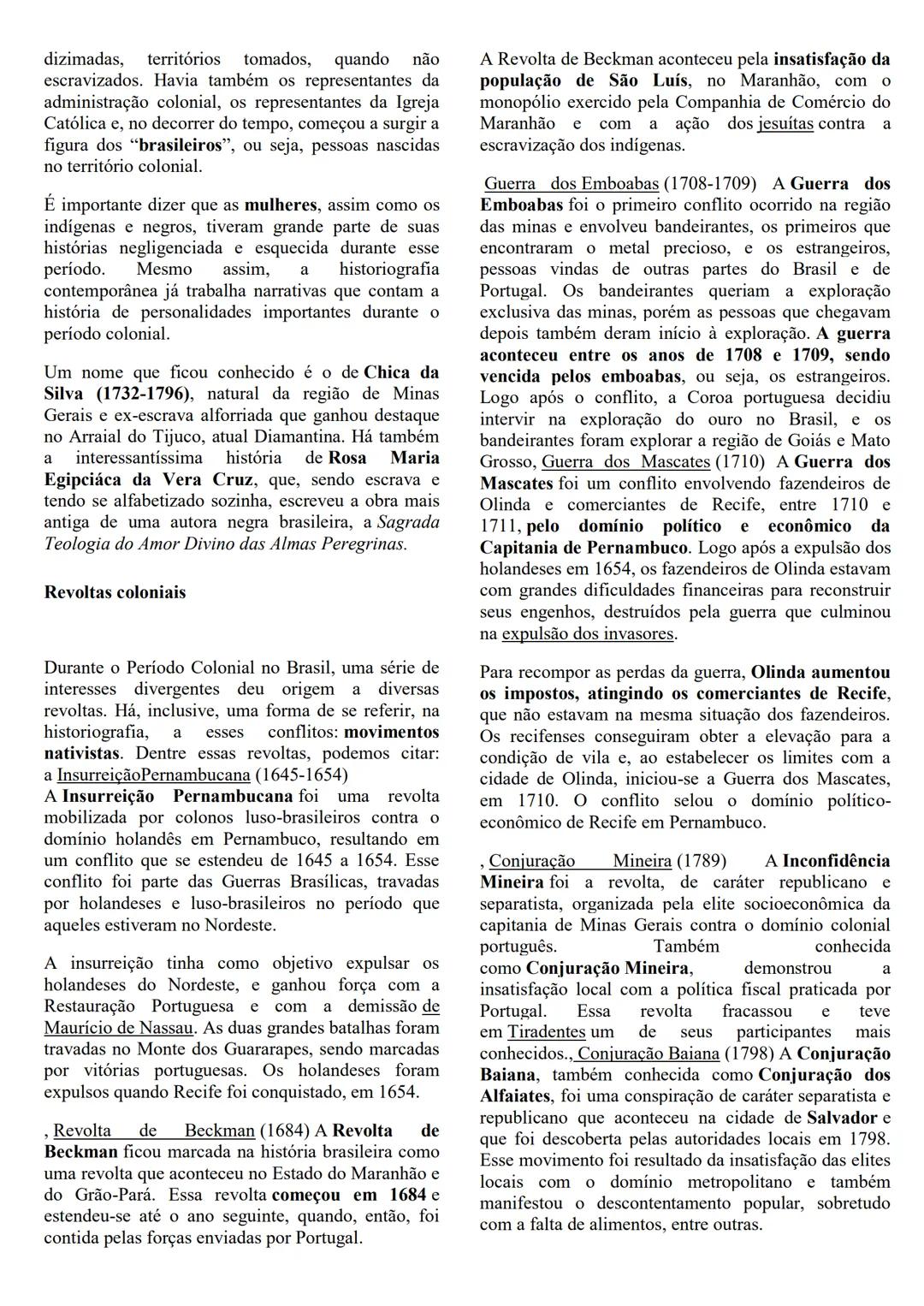 ## HISTORIA
## PRE-VESTIBULAR O Brasil Colônia, o período mais longo da História
do Brasil (1530-1815), é fundamental para
entendermos a fo