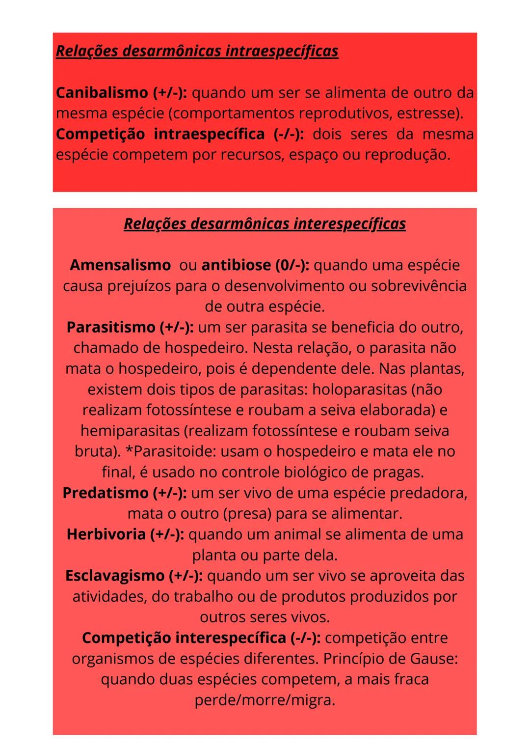 # Relações
ecológicas # Ecobiose: estuda a relação dos seres vivos com o meio
ambiente.
# Alelobiose: relações dos seres vivos entre si.
Int