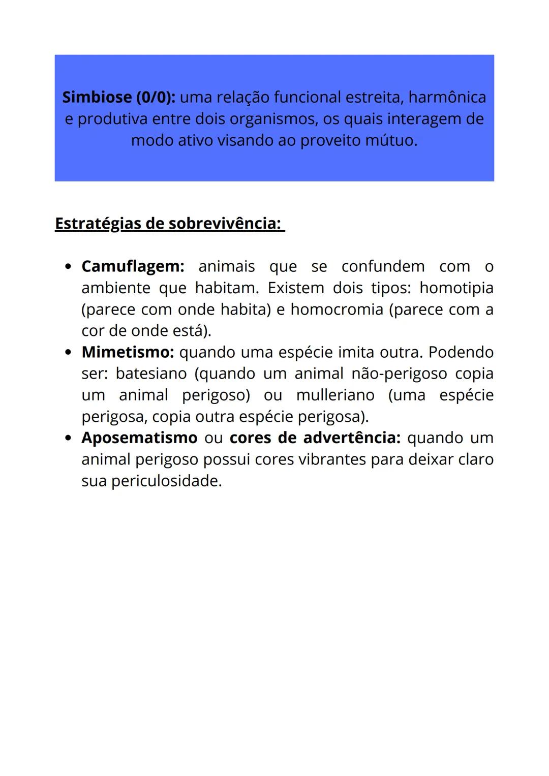 # Relações
ecológicas # Ecobiose: estuda a relação dos seres vivos com o meio
ambiente.
# Alelobiose: relações dos seres vivos entre si.
Int