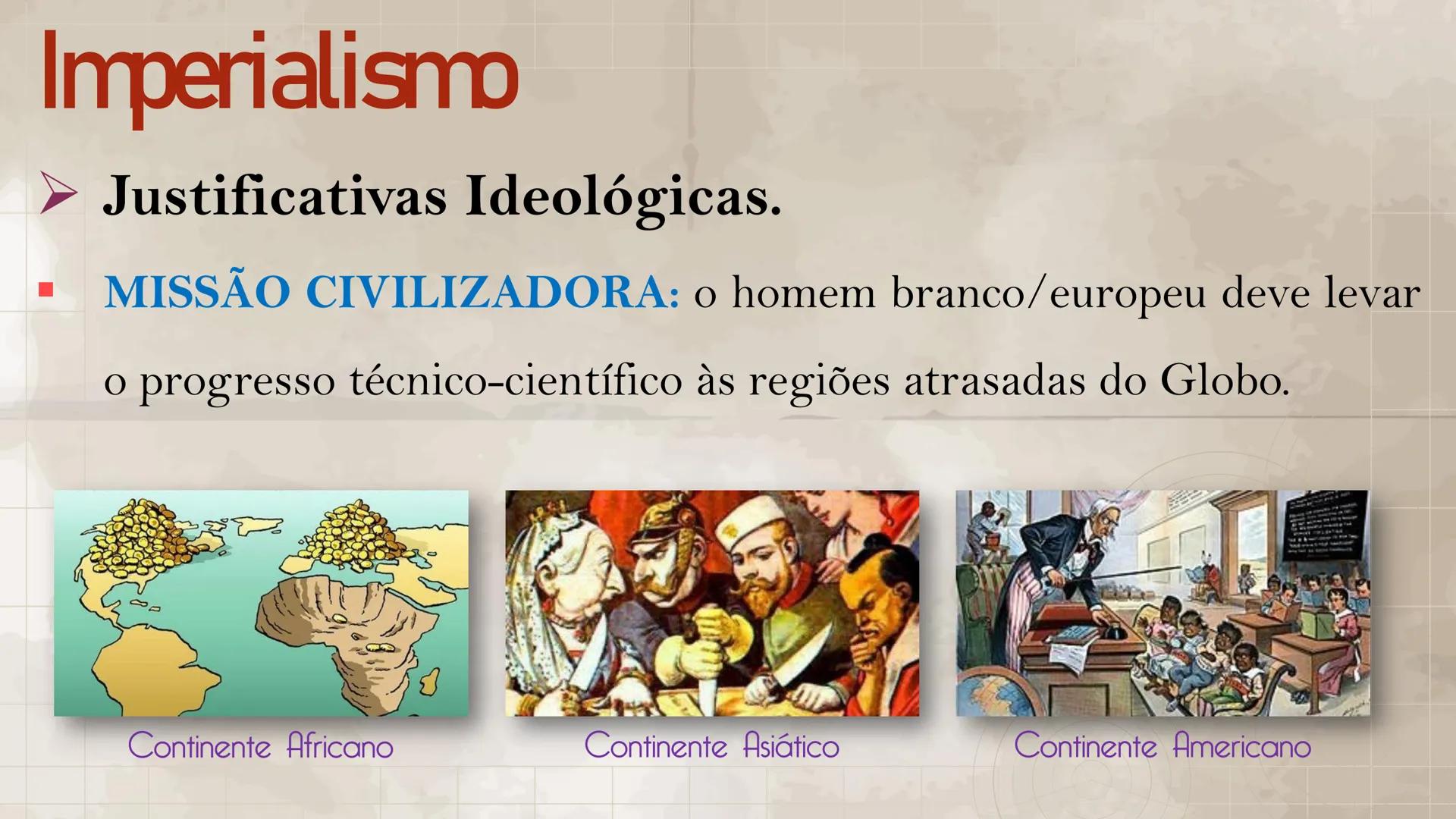 # Imperialismo
Disciplina: História
Prof.": Daiane Costa Batalha # Imperialismo
➤ Definição:
- O imperialismo foi a política de dominaçã