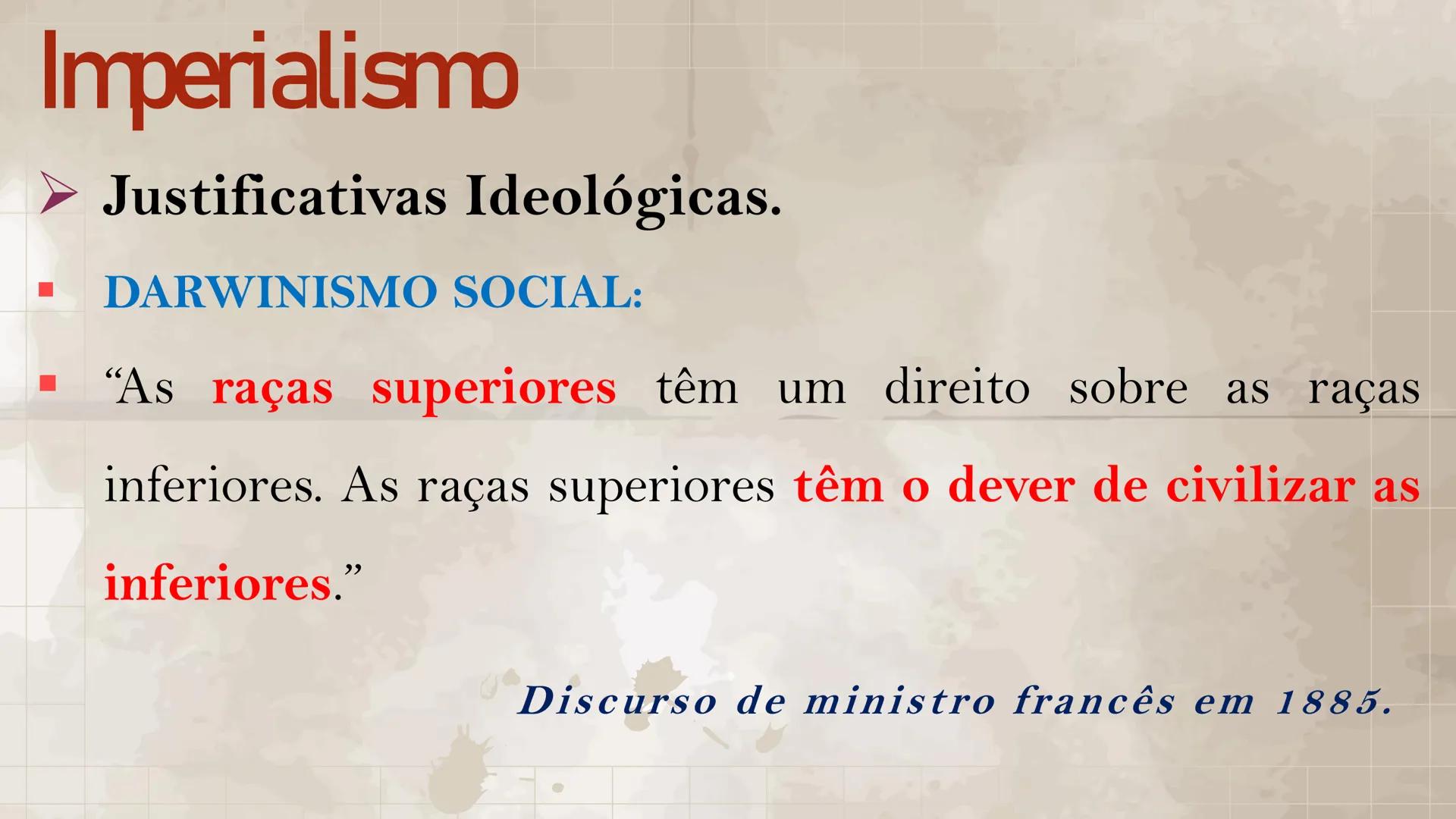 # Imperialismo
Disciplina: História
Prof.": Daiane Costa Batalha # Imperialismo
➤ Definição:
- O imperialismo foi a política de dominaçã
