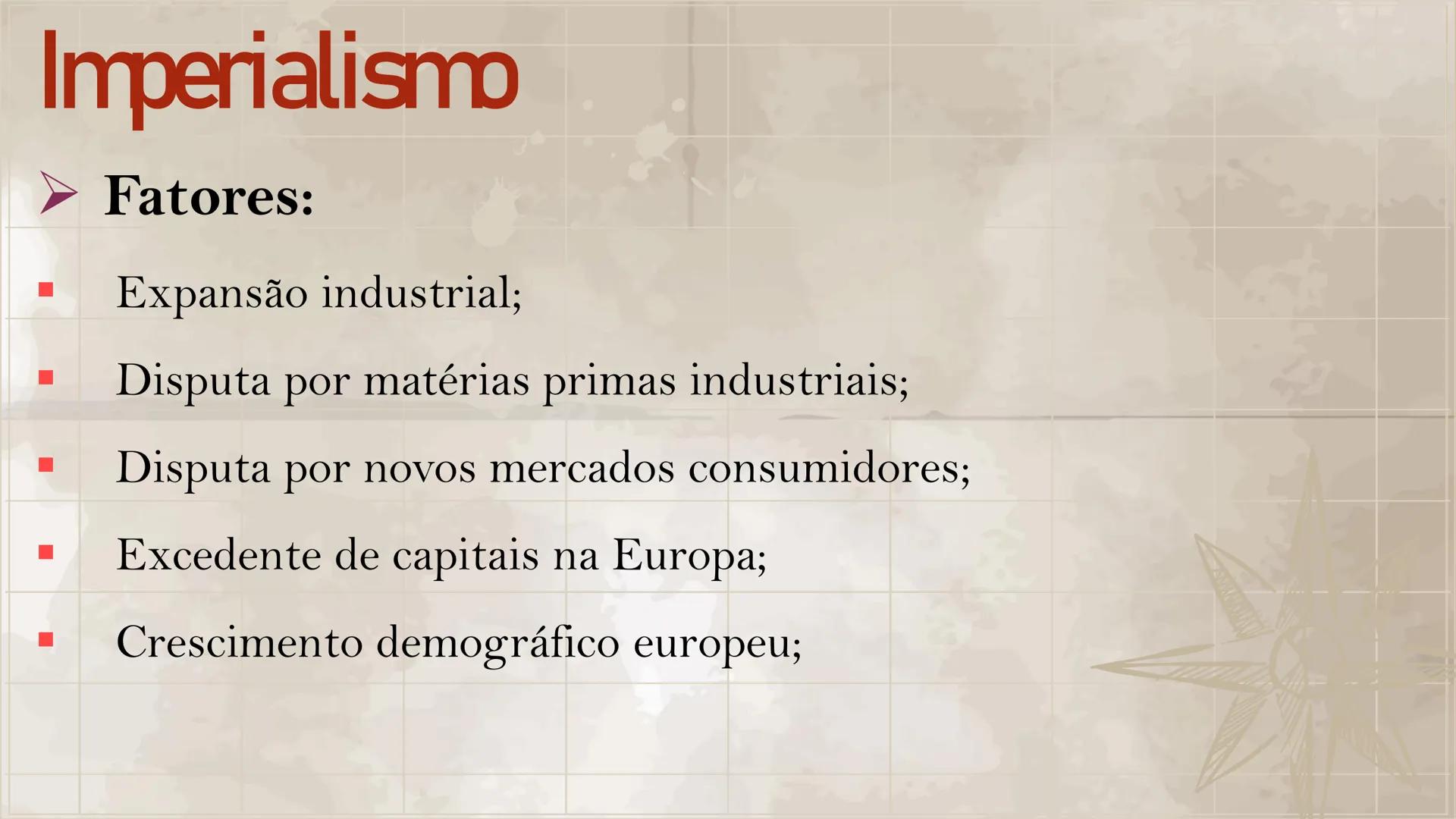 # Imperialismo
Disciplina: História
Prof.": Daiane Costa Batalha # Imperialismo
➤ Definição:
- O imperialismo foi a política de dominaçã