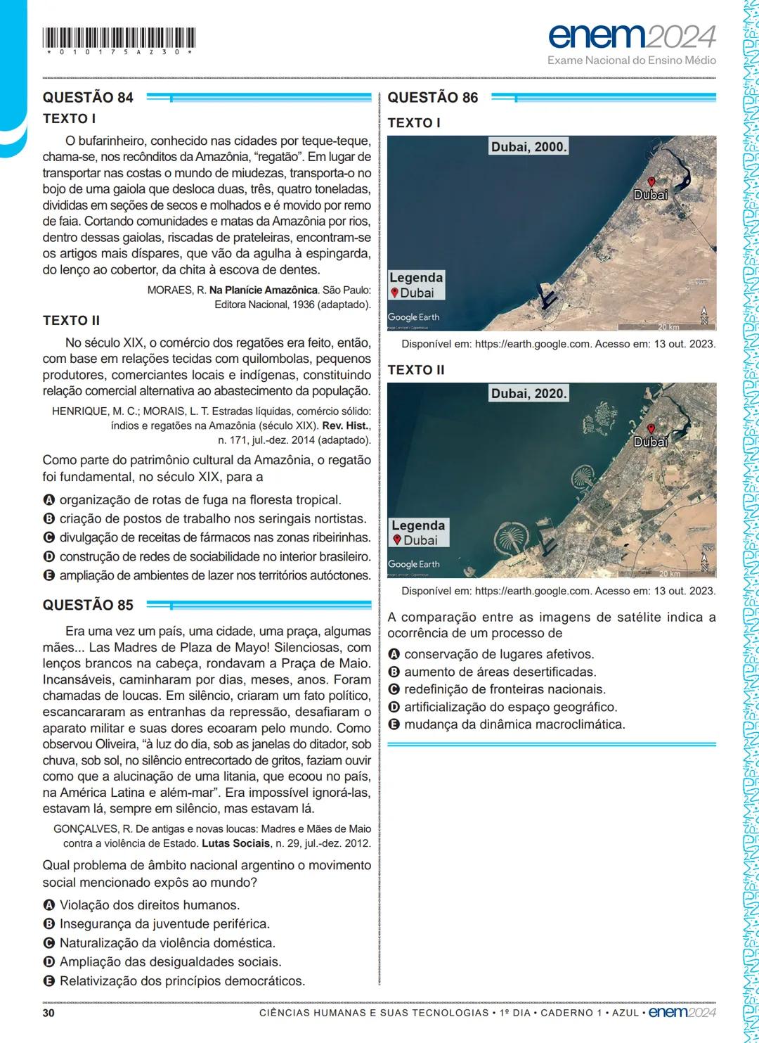 01
1º DIA
EXAME NACIONAL DO ENSINO MÉDIO
PROVA DE LINGUAGENS, CÓDIGOS E SUAS TECNOLOGIAS E REDAÇÃO
PROVA DE CIÊNCIAS HUMANAS E SUAS TECNOL