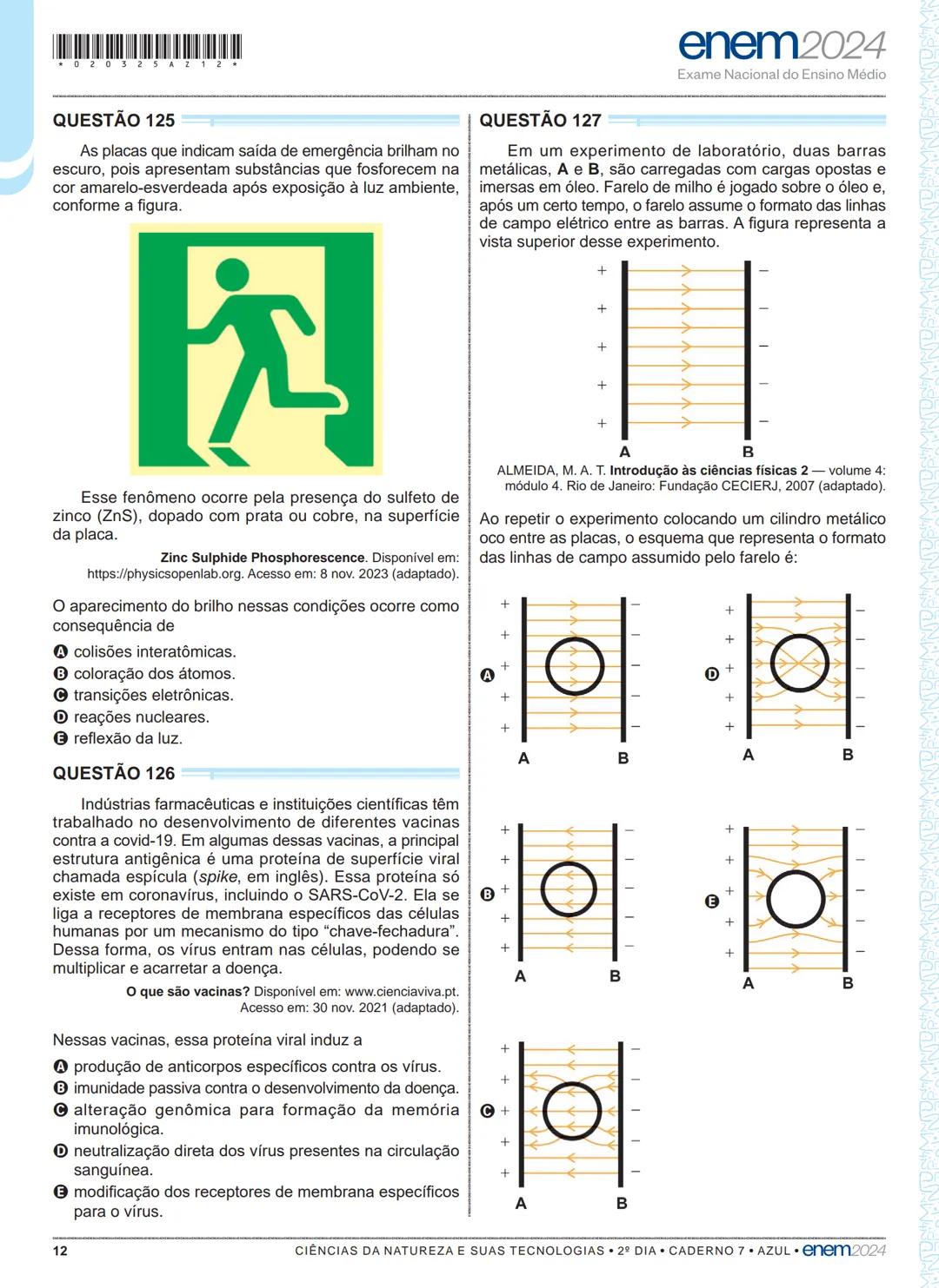 03
2º DIA
EXAME NACIONAL DO ENSINO MÉDIO
PROVA DE CIÊNCIAS DA NATUREZA E SUAS TECNOLOGIAS
PROVA DE MATEMÁTICA E SUAS TECNOLOGIAS
enem2024