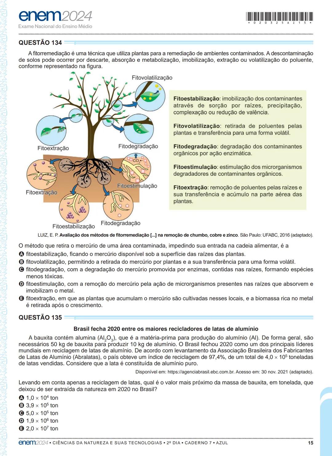 03
2º DIA
EXAME NACIONAL DO ENSINO MÉDIO
PROVA DE CIÊNCIAS DA NATUREZA E SUAS TECNOLOGIAS
PROVA DE MATEMÁTICA E SUAS TECNOLOGIAS
enem2024