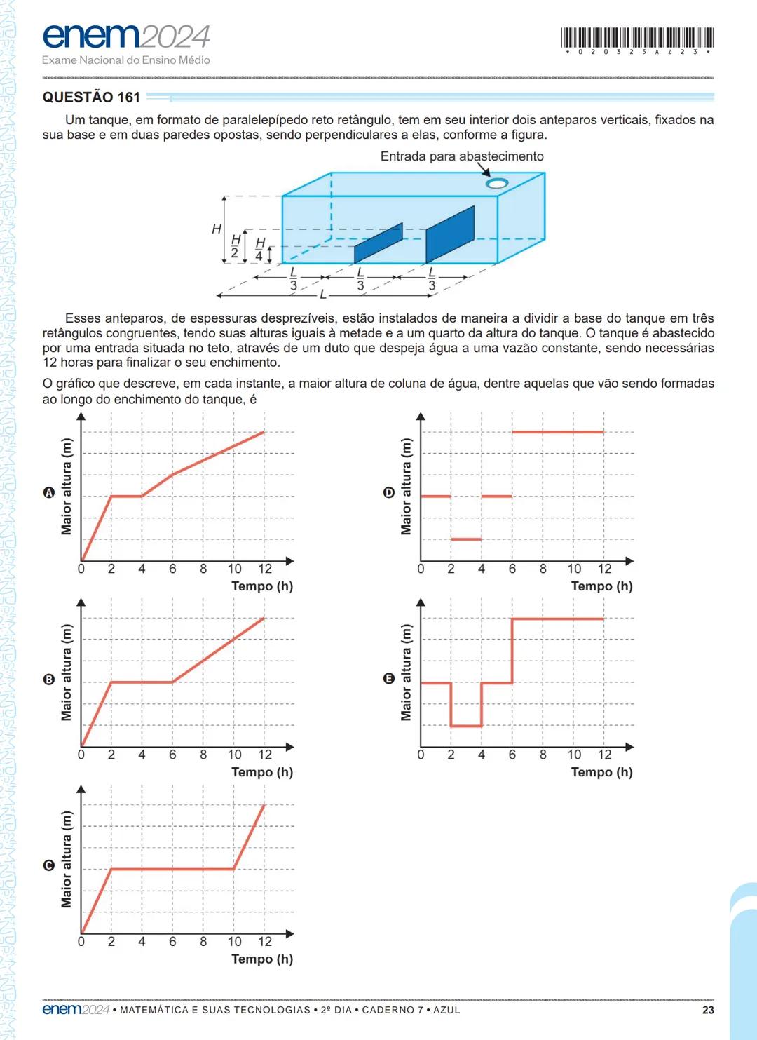 03
2º DIA
EXAME NACIONAL DO ENSINO MÉDIO
PROVA DE CIÊNCIAS DA NATUREZA E SUAS TECNOLOGIAS
PROVA DE MATEMÁTICA E SUAS TECNOLOGIAS
enem2024