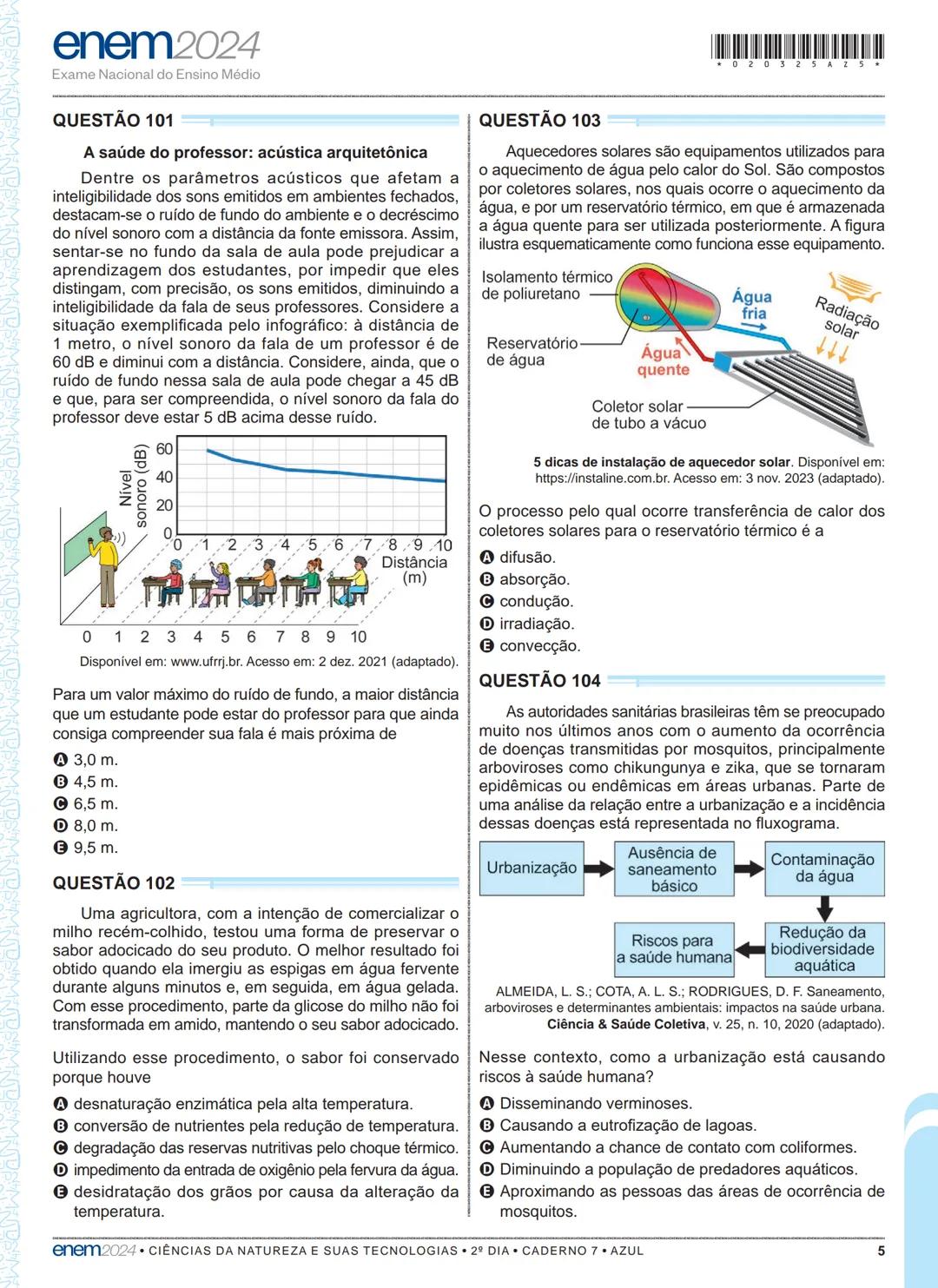 03
2º DIA
EXAME NACIONAL DO ENSINO MÉDIO
PROVA DE CIÊNCIAS DA NATUREZA E SUAS TECNOLOGIAS
PROVA DE MATEMÁTICA E SUAS TECNOLOGIAS
enem2024