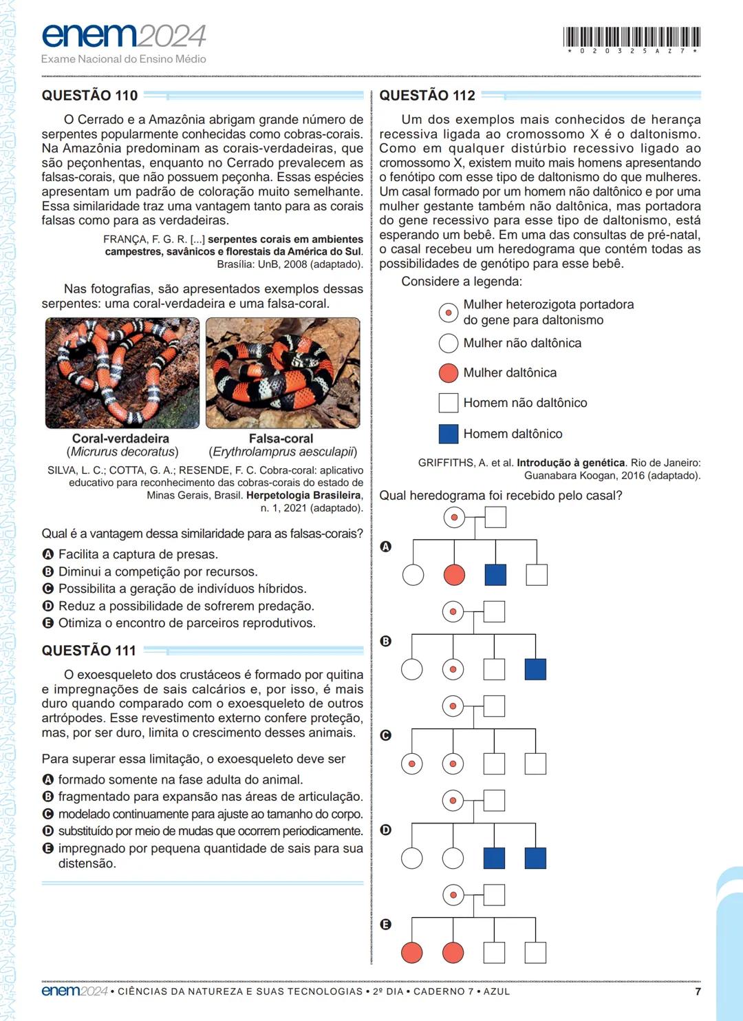 03
2º DIA
EXAME NACIONAL DO ENSINO MÉDIO
PROVA DE CIÊNCIAS DA NATUREZA E SUAS TECNOLOGIAS
PROVA DE MATEMÁTICA E SUAS TECNOLOGIAS
enem2024
