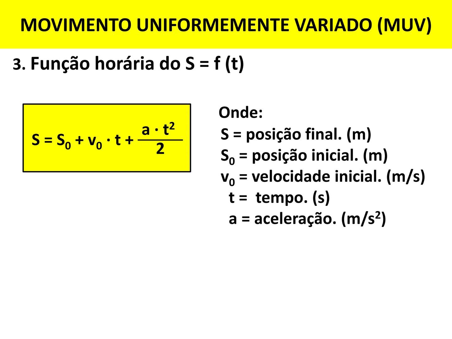 CMCB
ENSINO MÉDIO
DISCIPLINA : FÍSICA
1ª SÉRIE
(102, 103 E 104)
MOVIMENTO UNIFORMEMENTE
VARIADO (MUV)
Prof: GEORGE ALEXANDER # MOVIMENTO UNI