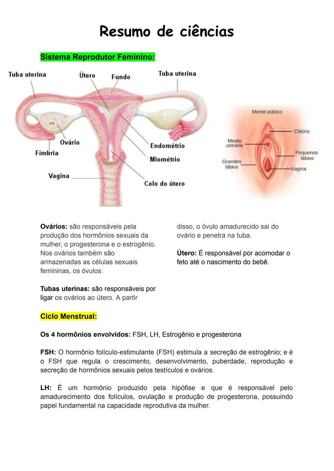 Resumo de ciências
Sistema Reprodutor Masculino:
Bexiga
Ureter
Bexiga
Ureter
Canal
deferente
Pênis
Reto
Vesicula
seminal
Próstata
Canal
defe