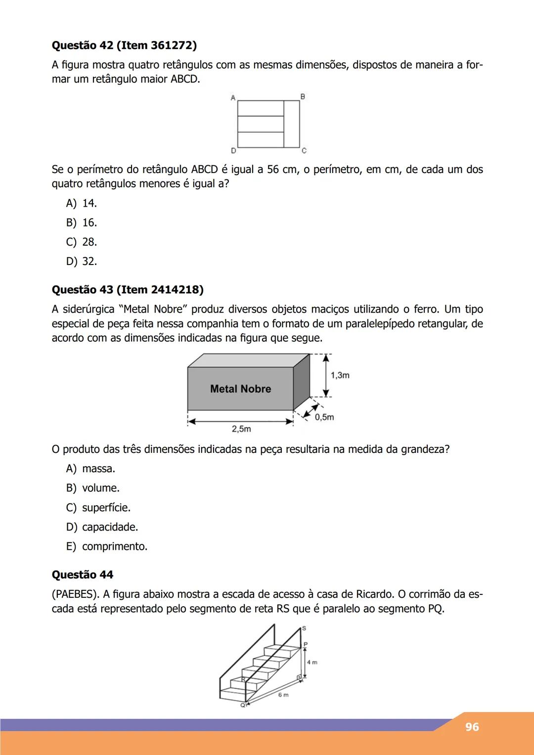 MAPA + SAEB
ÁREA DE CONHECIMENTO
Matemática e suas Tecnologias
COMPONENTE CURRICULAR
Matemática
ANO LETIVO
2025
Olá, estudante!
É com grande