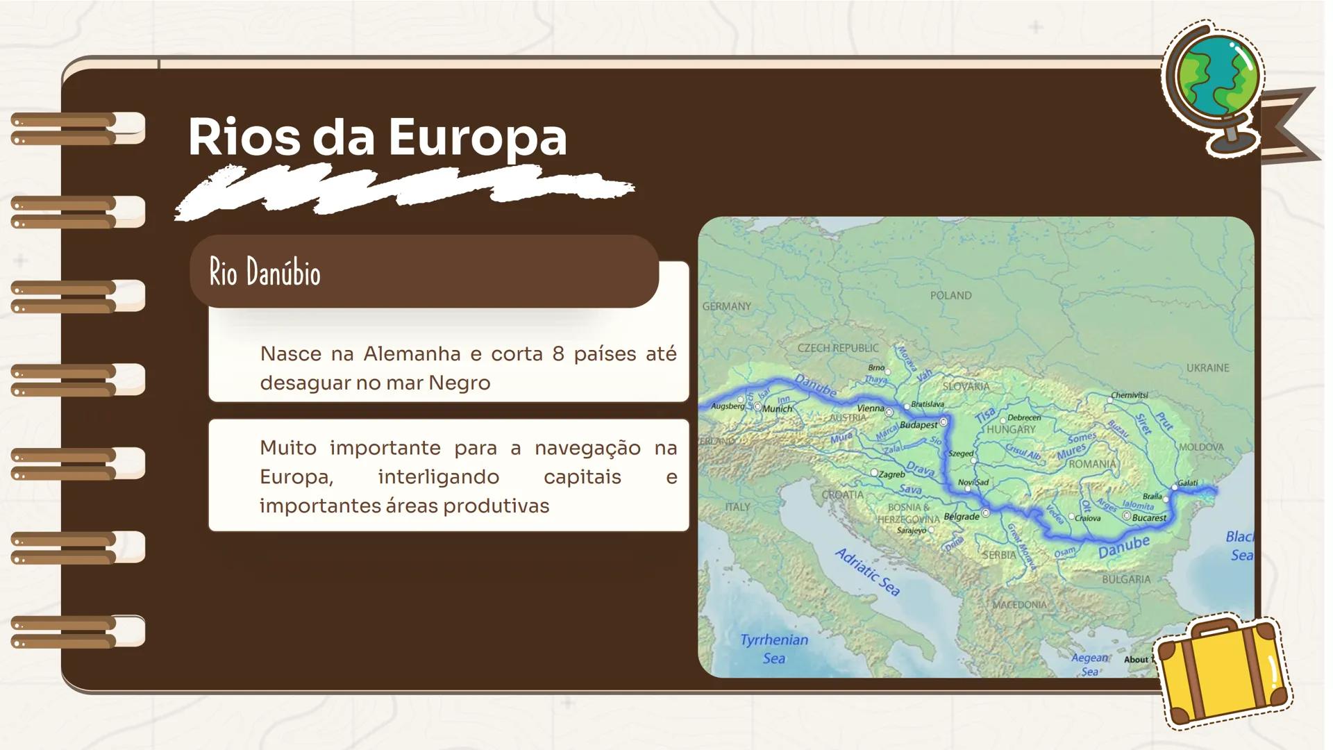 GEOGRAFIA
+
Europa
Ocidental e Oriental
Profa. Ma. Larissa Menezes
++
+
9° ΑΝΟ Aspectos Gerais do continente Europeu
Abrange alguns dos país