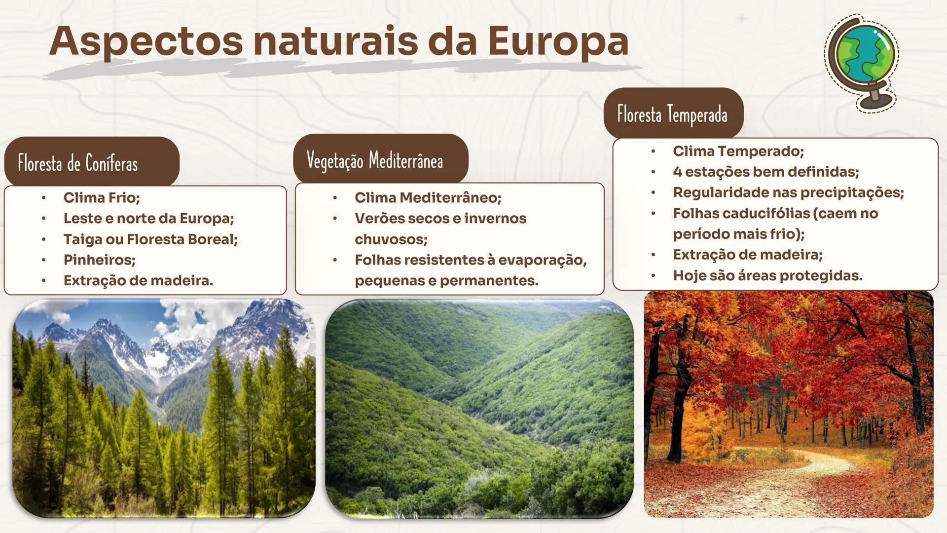 GEOGRAFIA
+
Europa
Ocidental e Oriental
Profa. Ma. Larissa Menezes
++
+
9° ΑΝΟ Aspectos Gerais do continente Europeu
Abrange alguns dos país