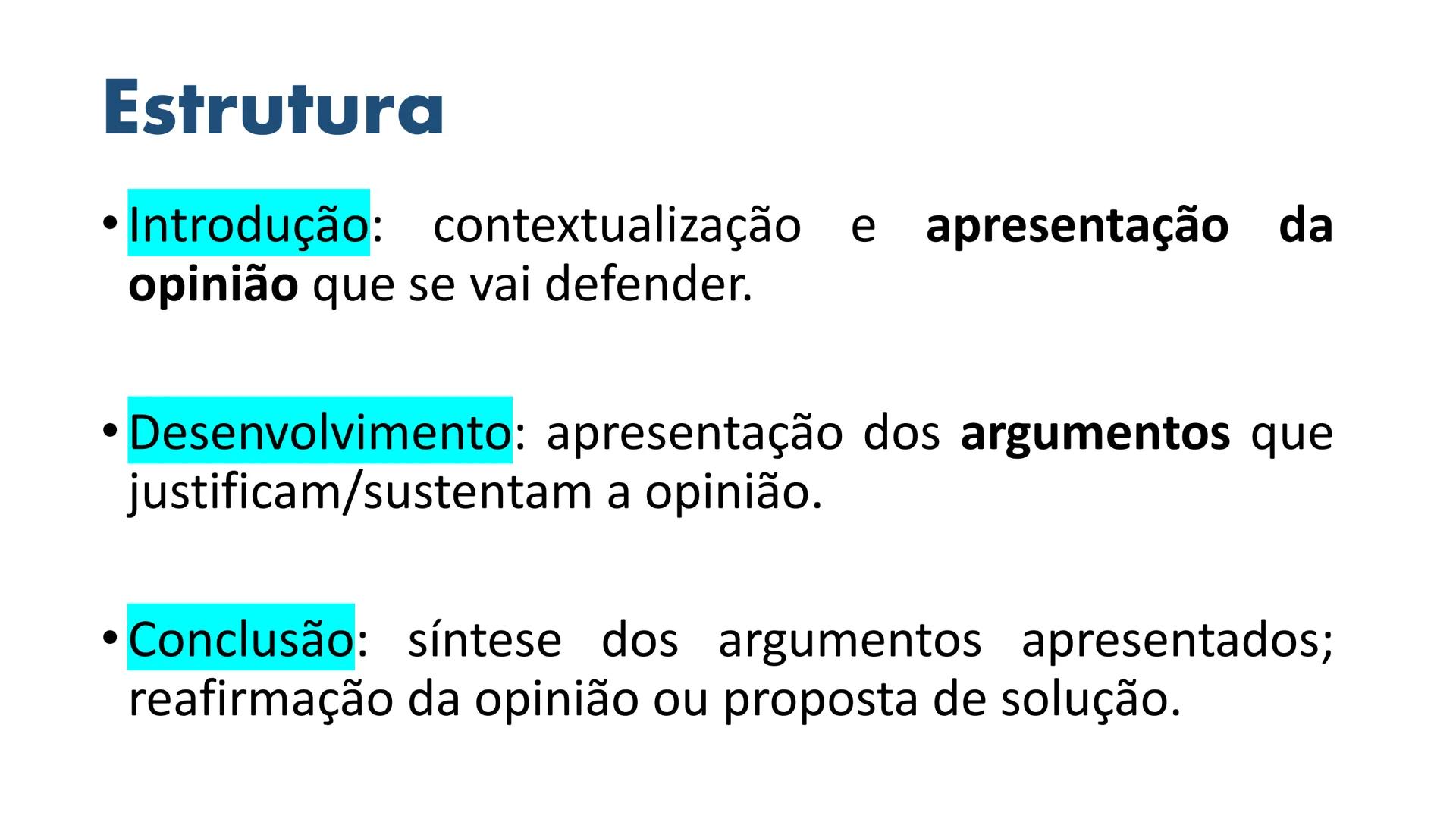 # ARGUMENTAÇÃO
Língua portuguesa -
7º 2024 Opinião x fatos
• Fatos são comprovados por evidências. Portanto, não são discutíveis.
• Fatos p
