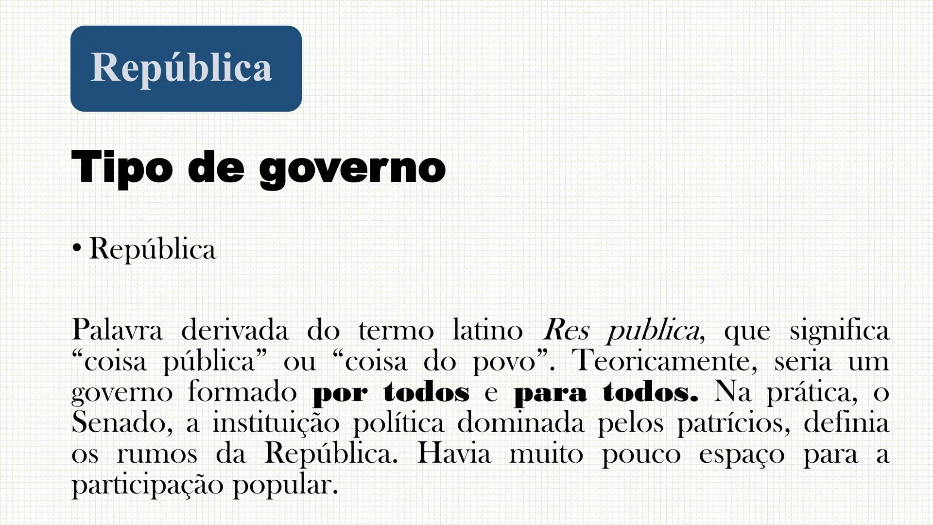 Roma Antigua Periodização
A história da civilização romana, tradicionalmente, é
dividida em três fases:
• Monarquia (753 - 509 а.С.);
•Repúb